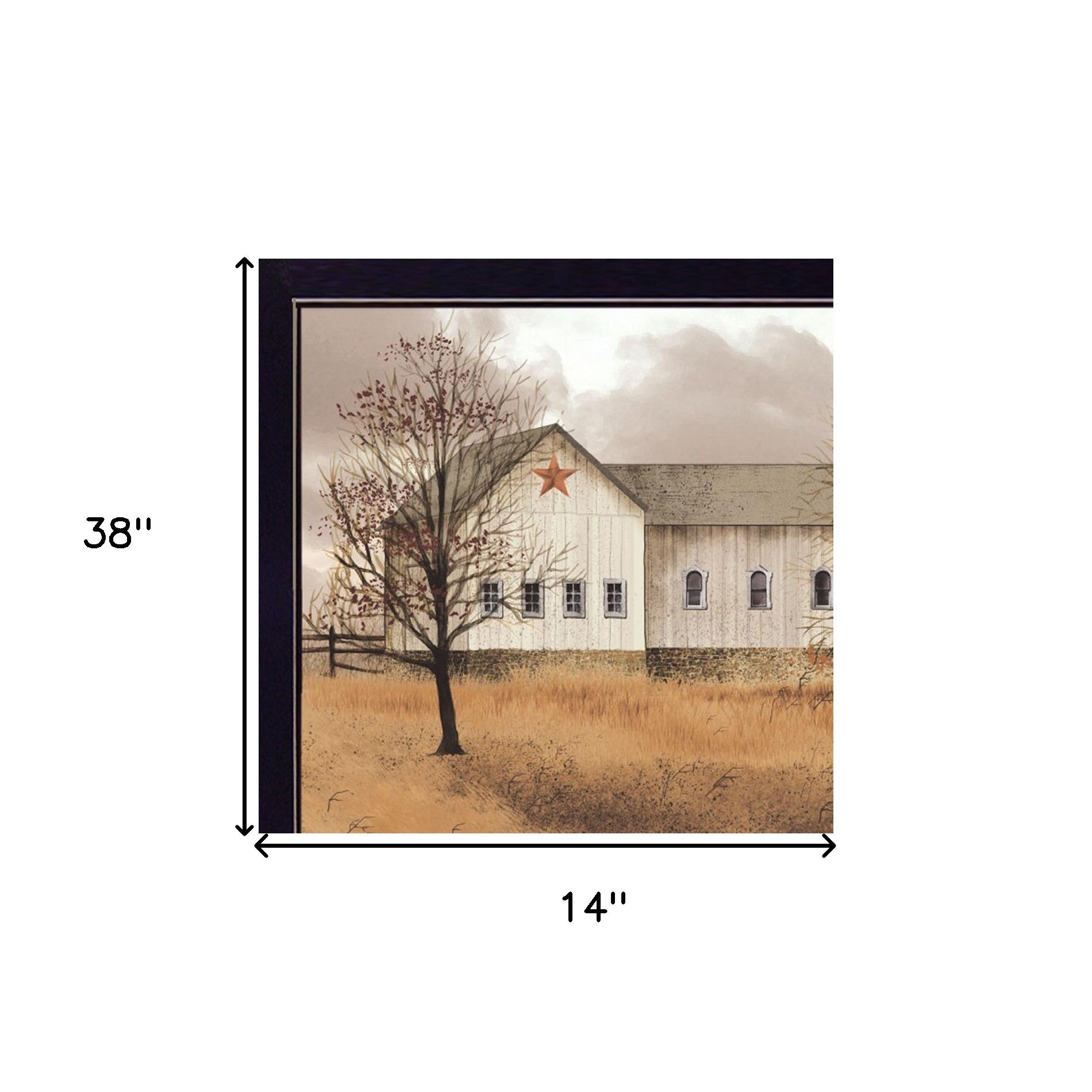 Peaceful Homestead 3 Black Framed Print Wall Art