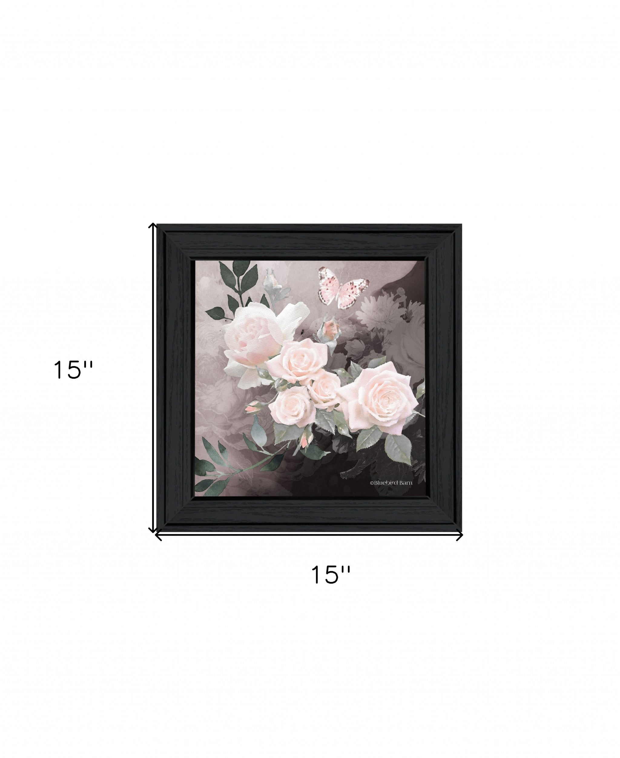 Noir Roses 1 [4] Black Framed Print Wall Art