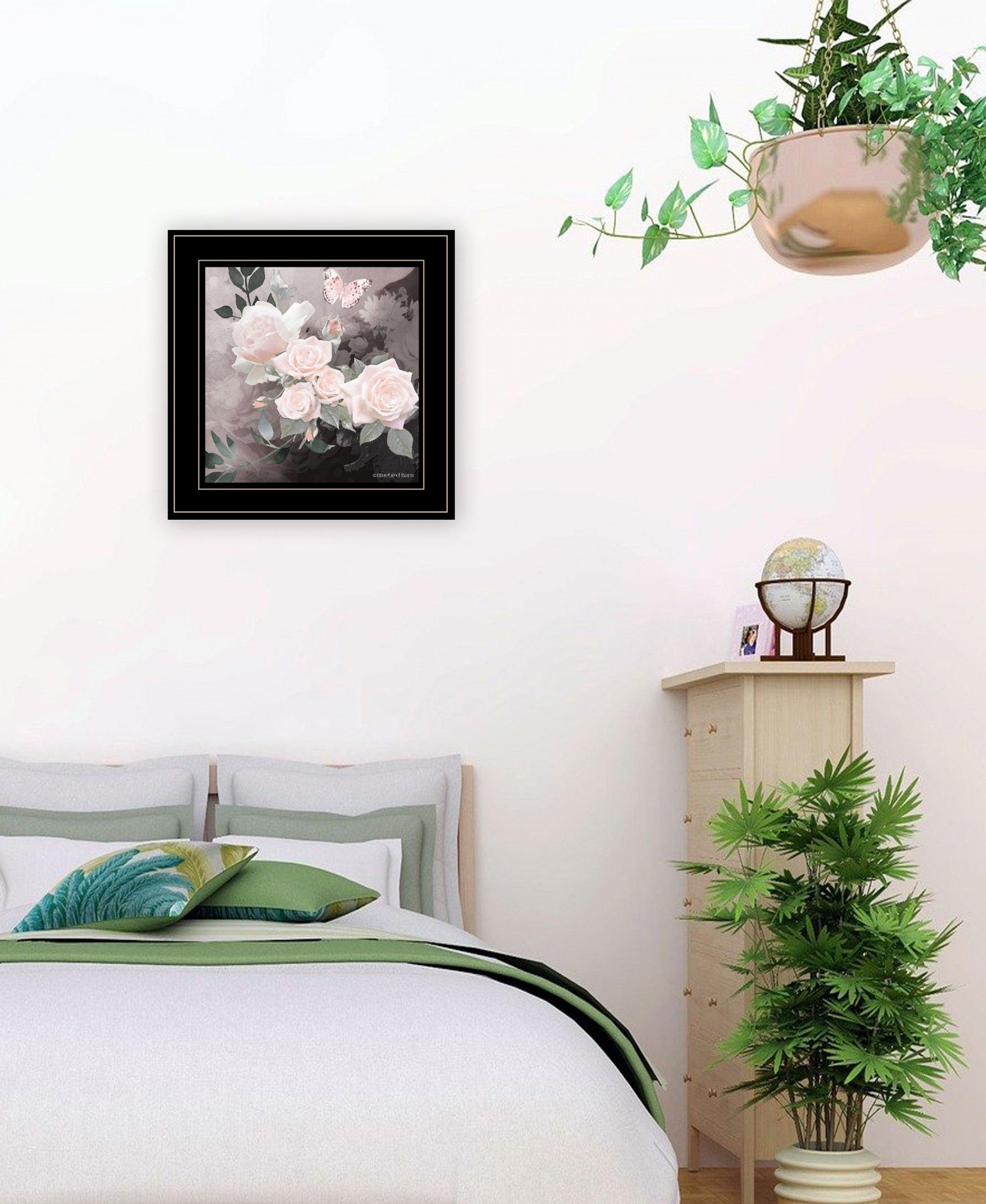 Noir Roses 1 [5] Black Framed Print Wall Art