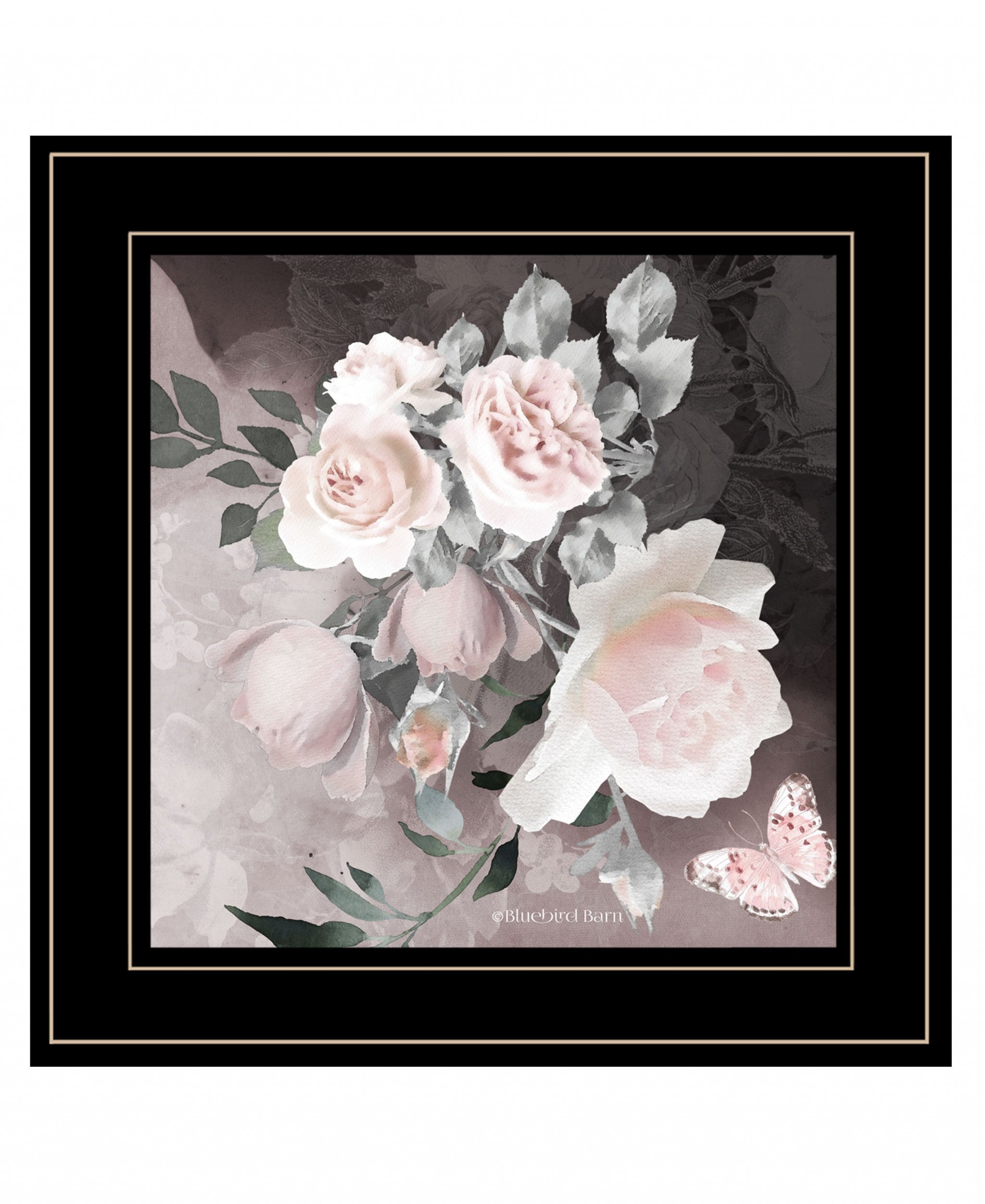 Noir Roses IV 5 Black Framed Print Wall Art