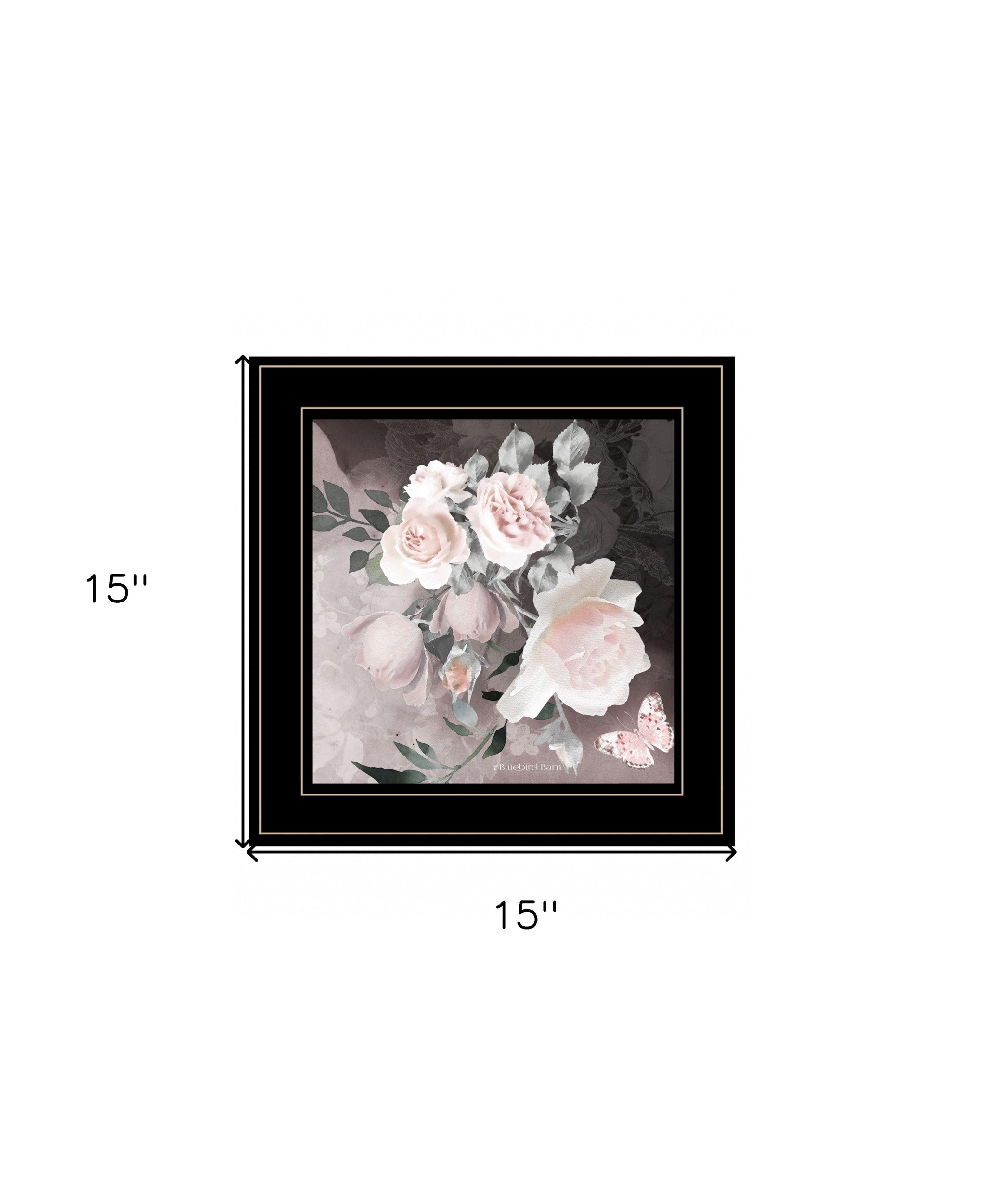 Noir Roses IV 5 Black Framed Print Wall Art