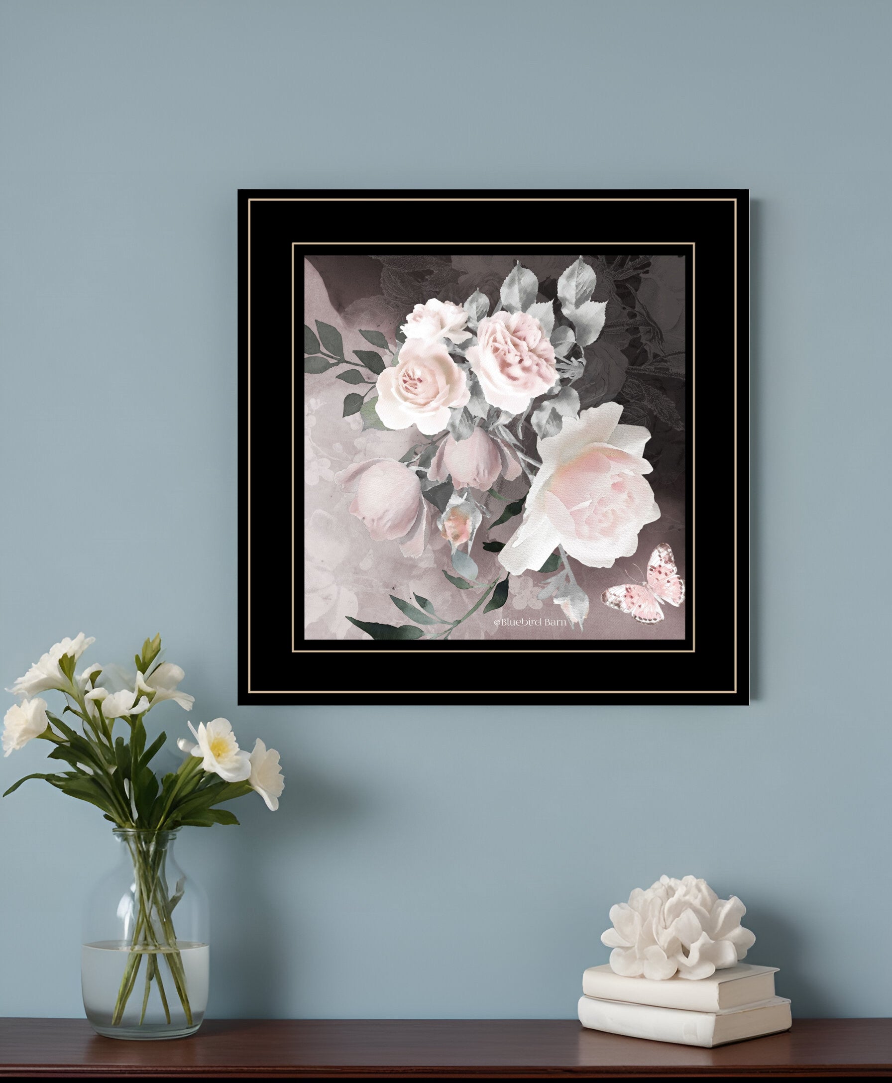 Noir Roses IV 5 Black Framed Print Wall Art