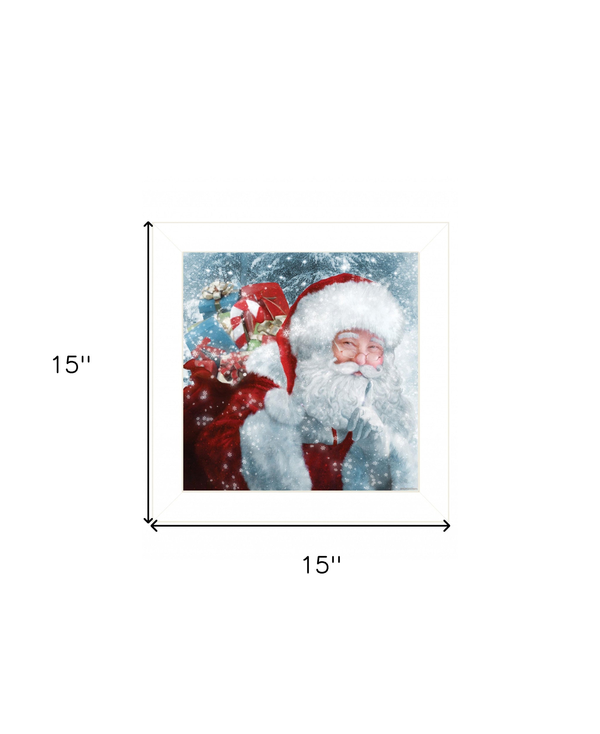 Santas Presents 2 White Framed Print Wall Art