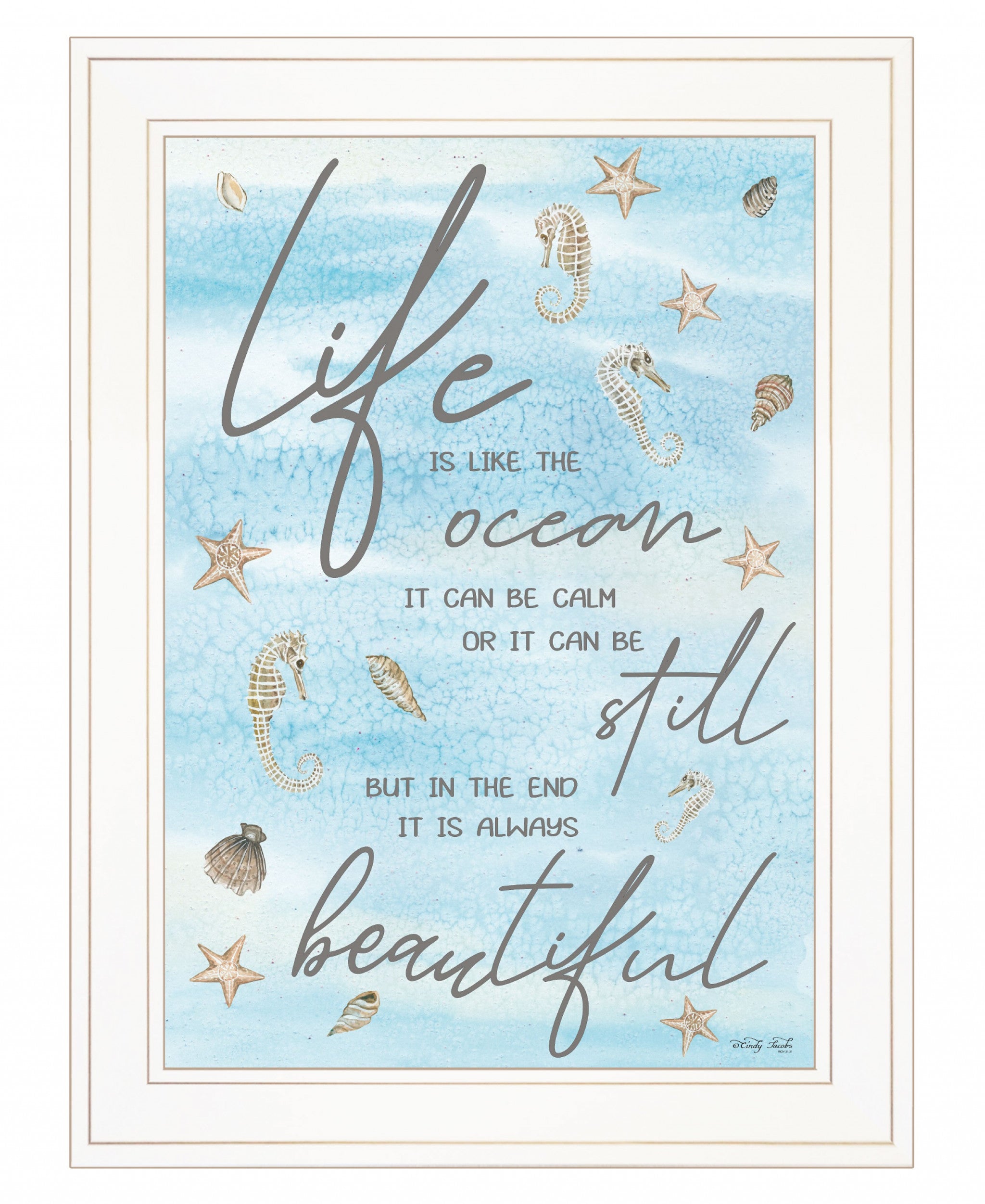 Life Is Like 2 White Framed Print Wall Art