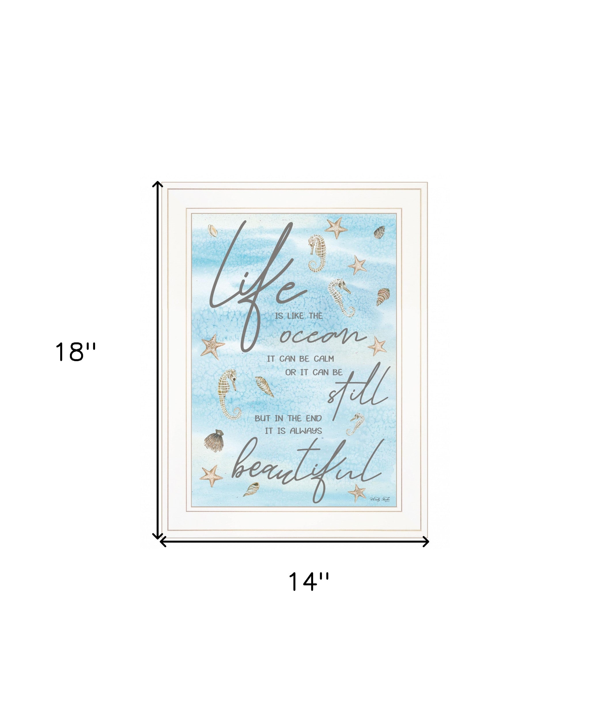 Life Is Like 2 White Framed Print Wall Art