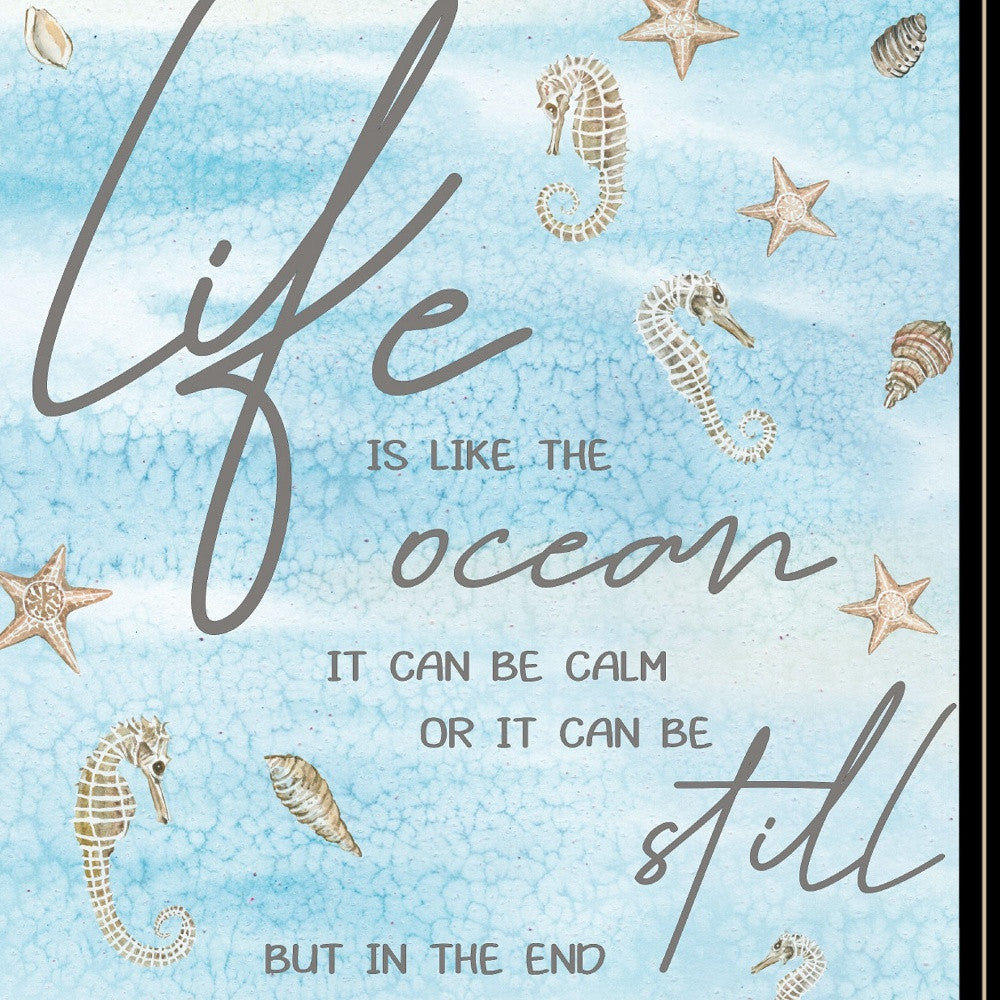 Life is Like 3 Black Framed Print Wall Art