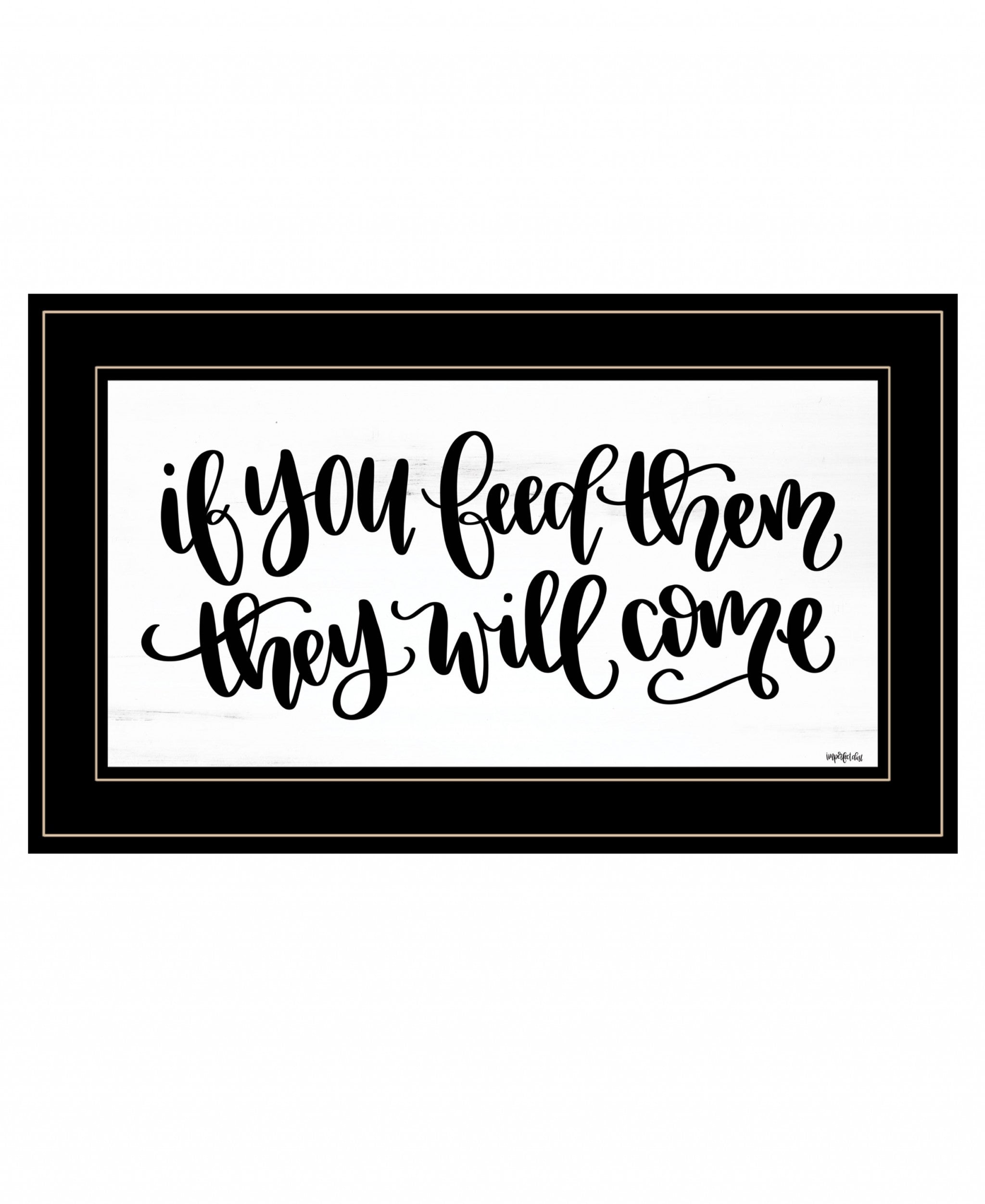 If You Feed Them 2 Black Framed Print Wall Art