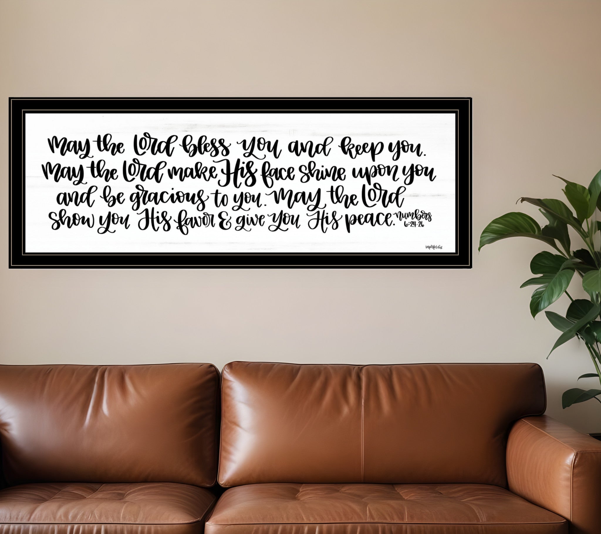 May the Lord Bless You and Keep You 2 Black Framed Print Wall Art