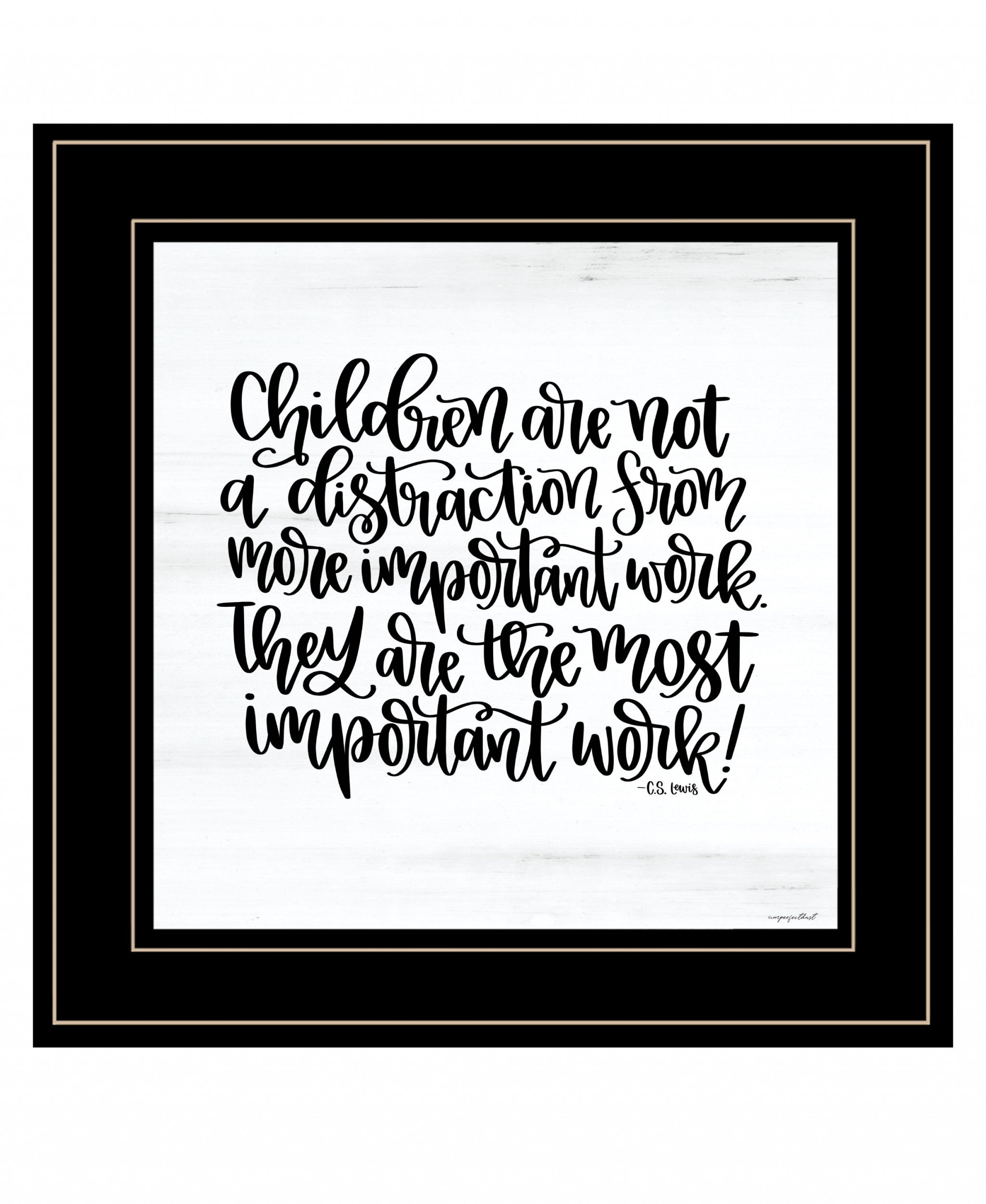 The Most Important Work 4 Black Framed Print Wall Art