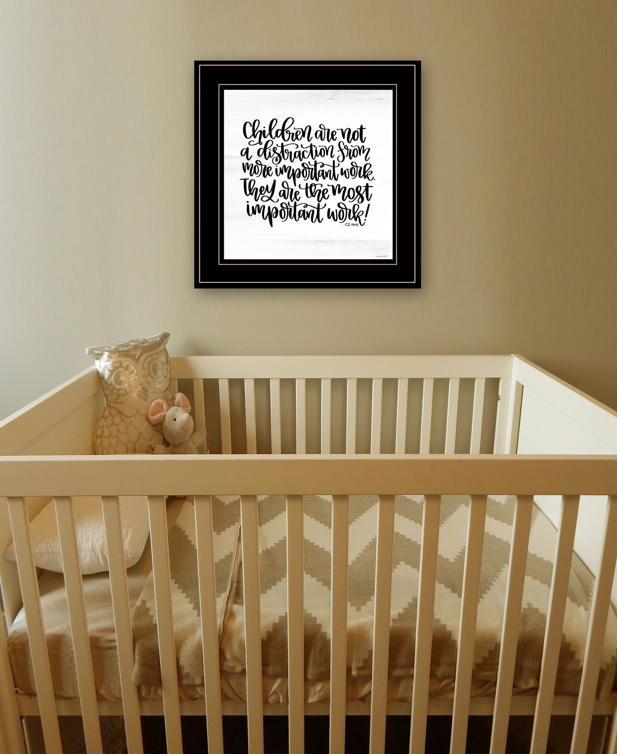 The Most Important Work 4 Black Framed Print Wall Art