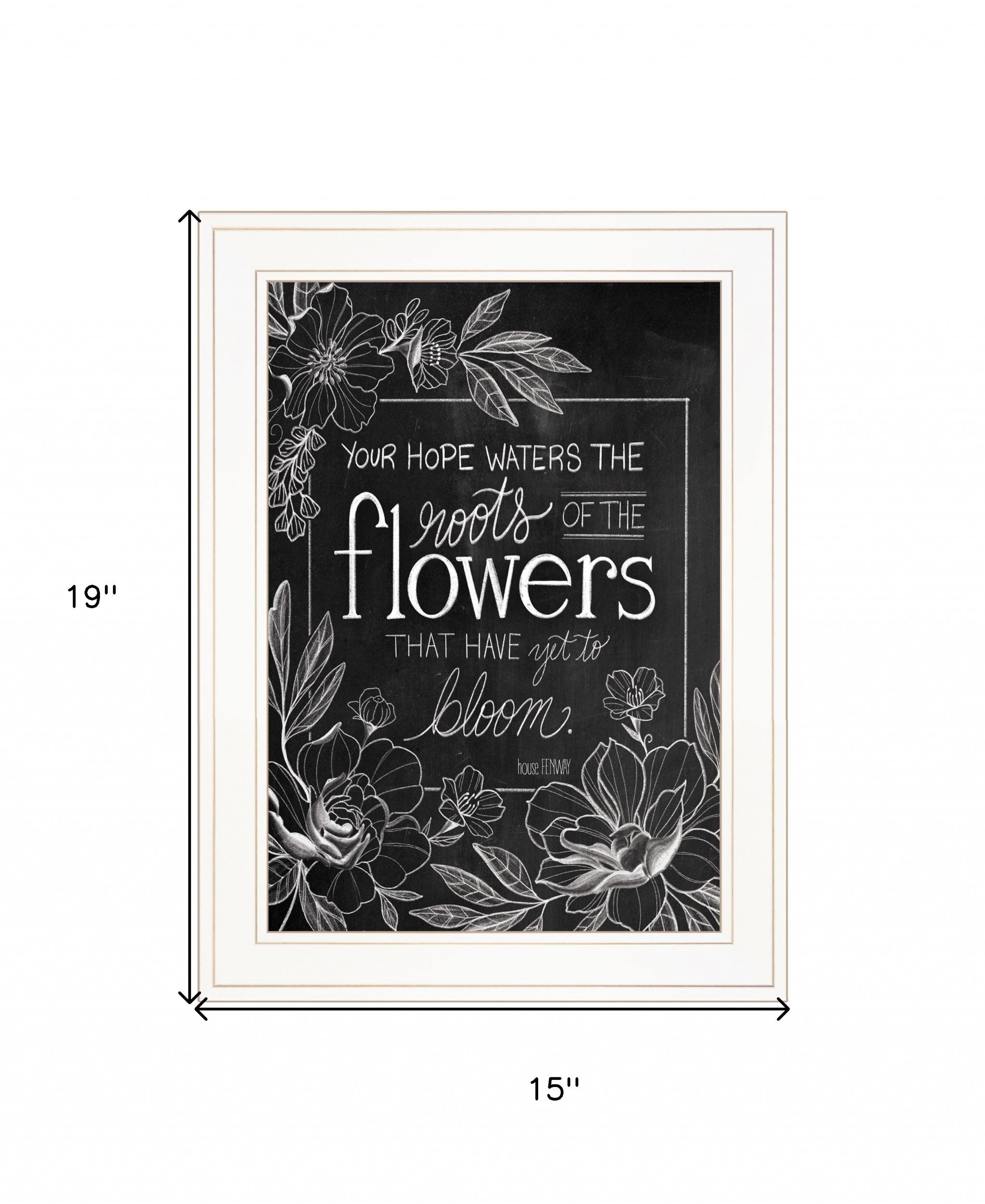 Yet to Bloom 3 White Framed Print Wall Art