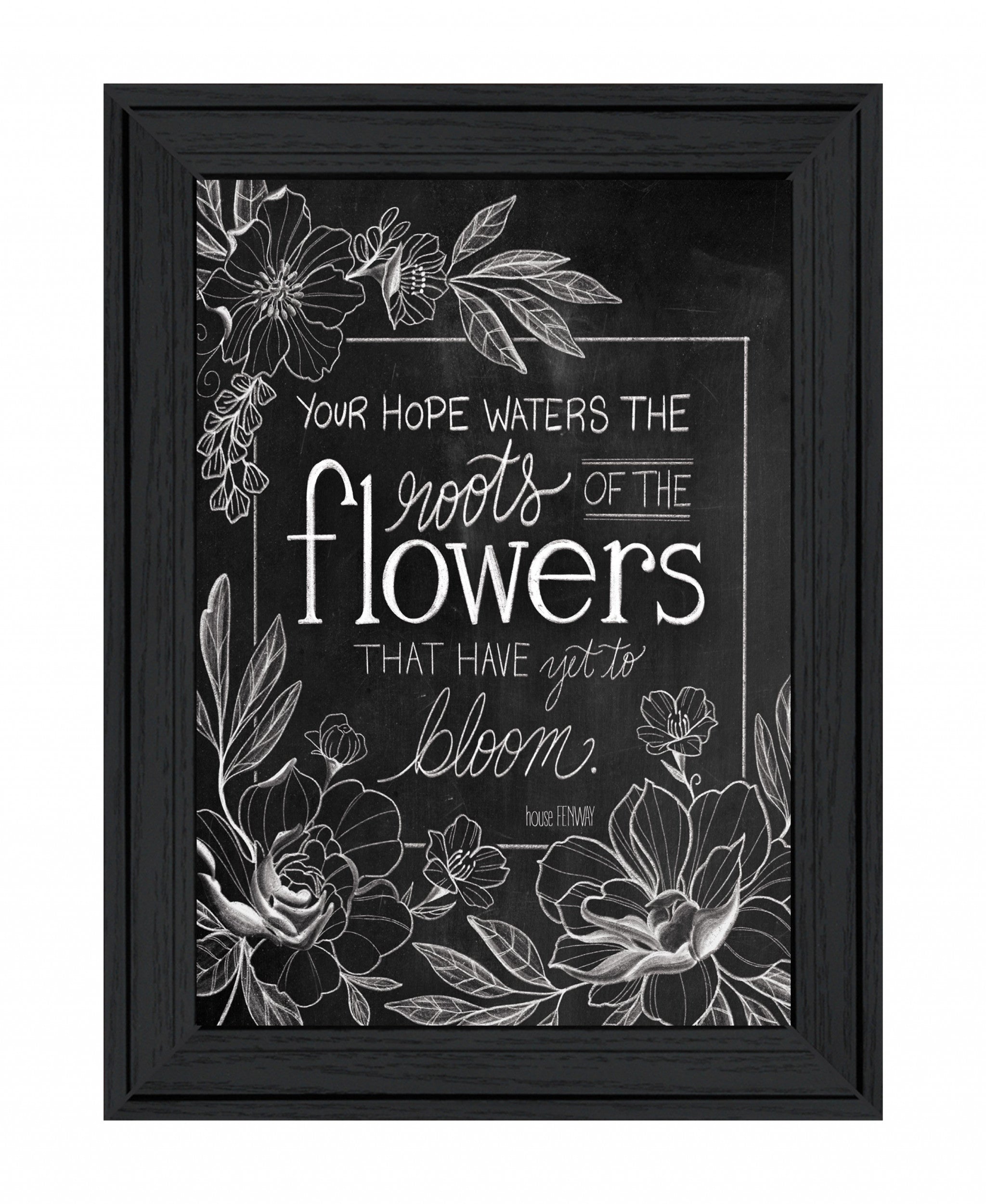 Yet to Bloom 4 Black Framed Print Wall Art