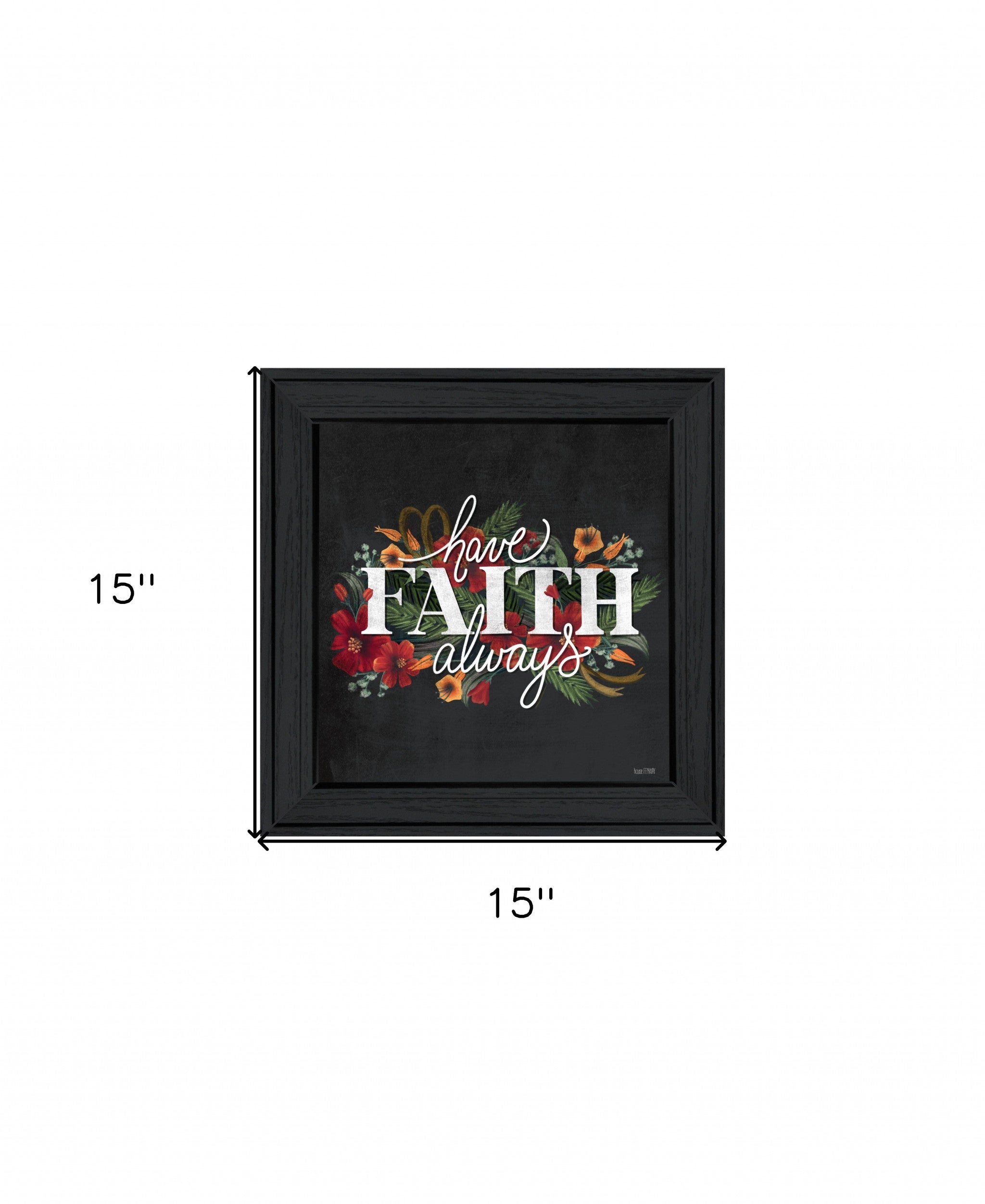 Have Faith 3 Black Framed Print Wall Art