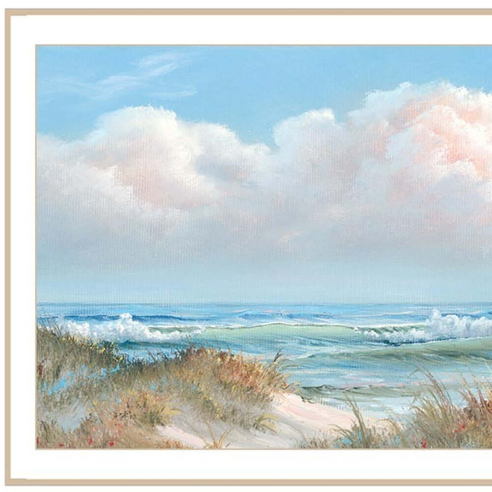 Seascape I 1 White Framed Print Wall Art