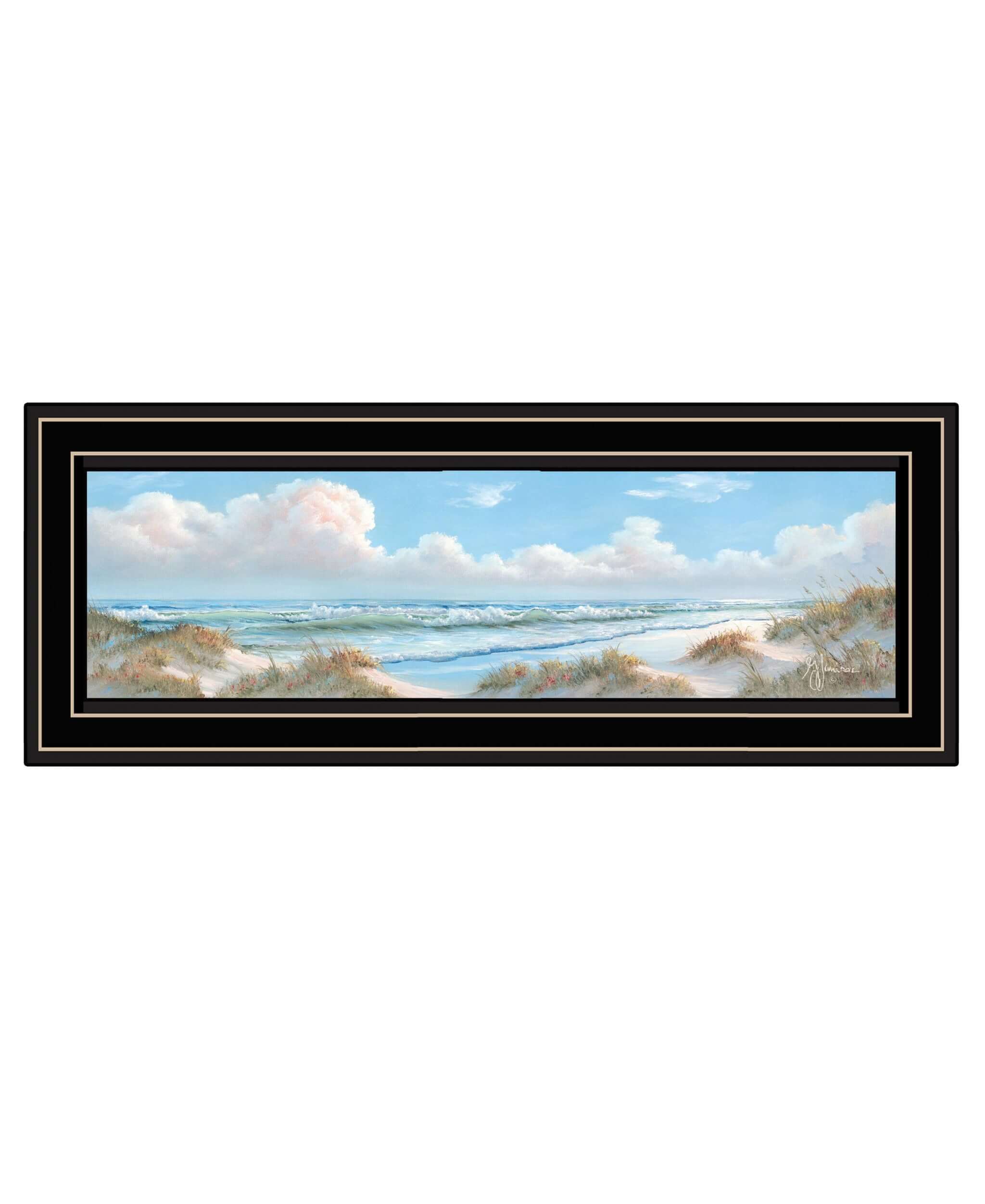 Seascape I 2 Black Framed Print Wall Art