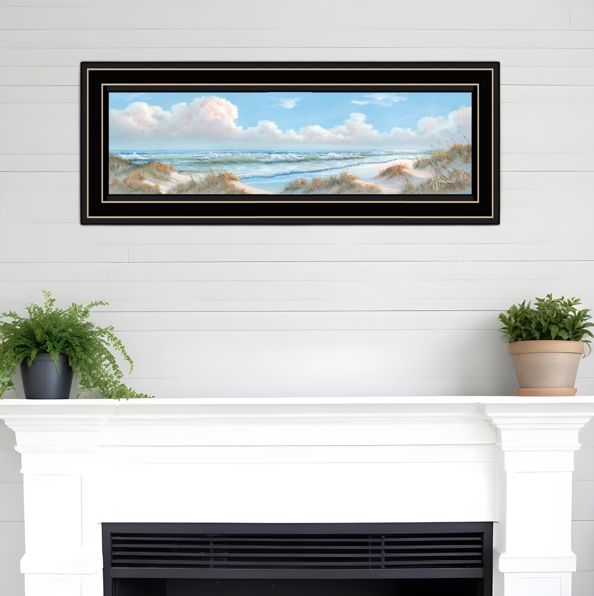 Seascape I 2 Black Framed Print Wall Art