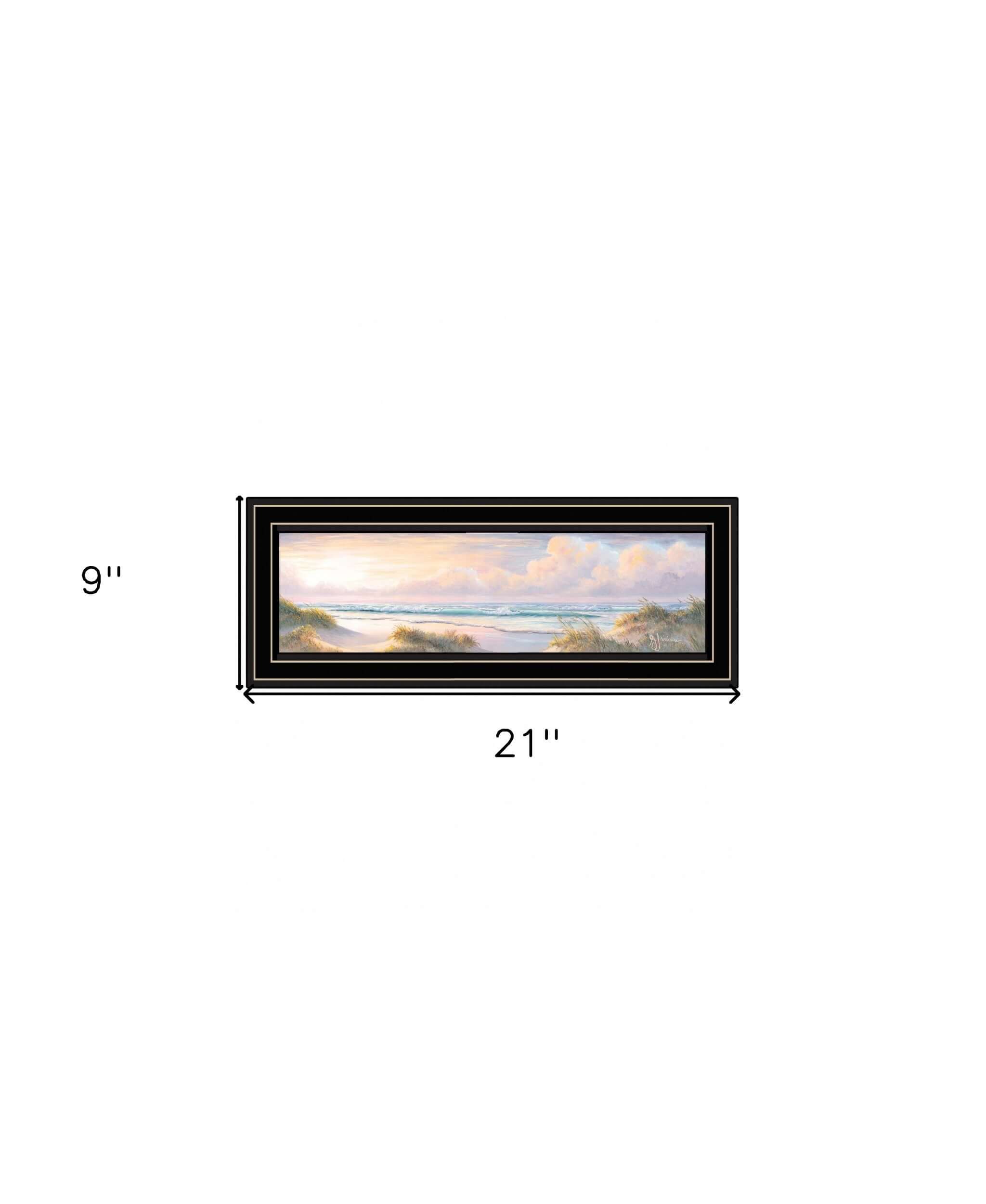 Seascape II 3 Black Framed Print Wall Art