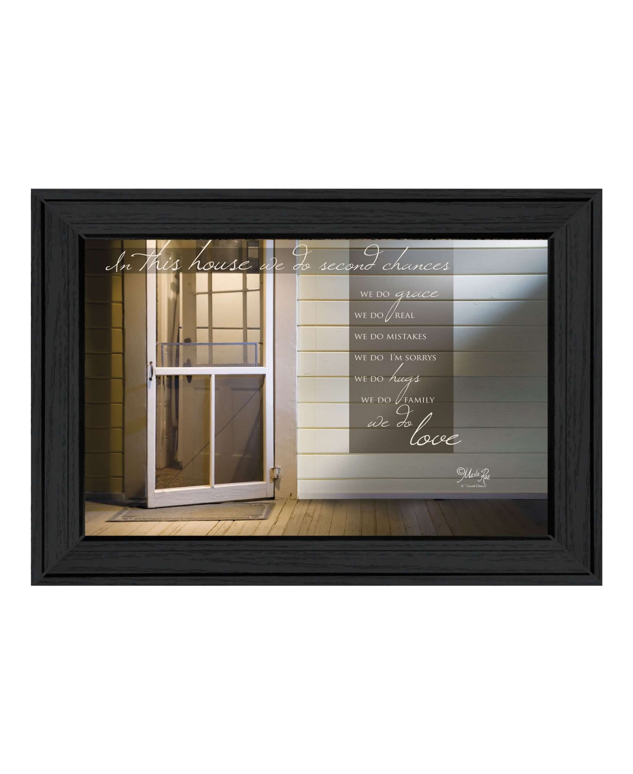 Second Chances 2 Black Framed Print Wall Art