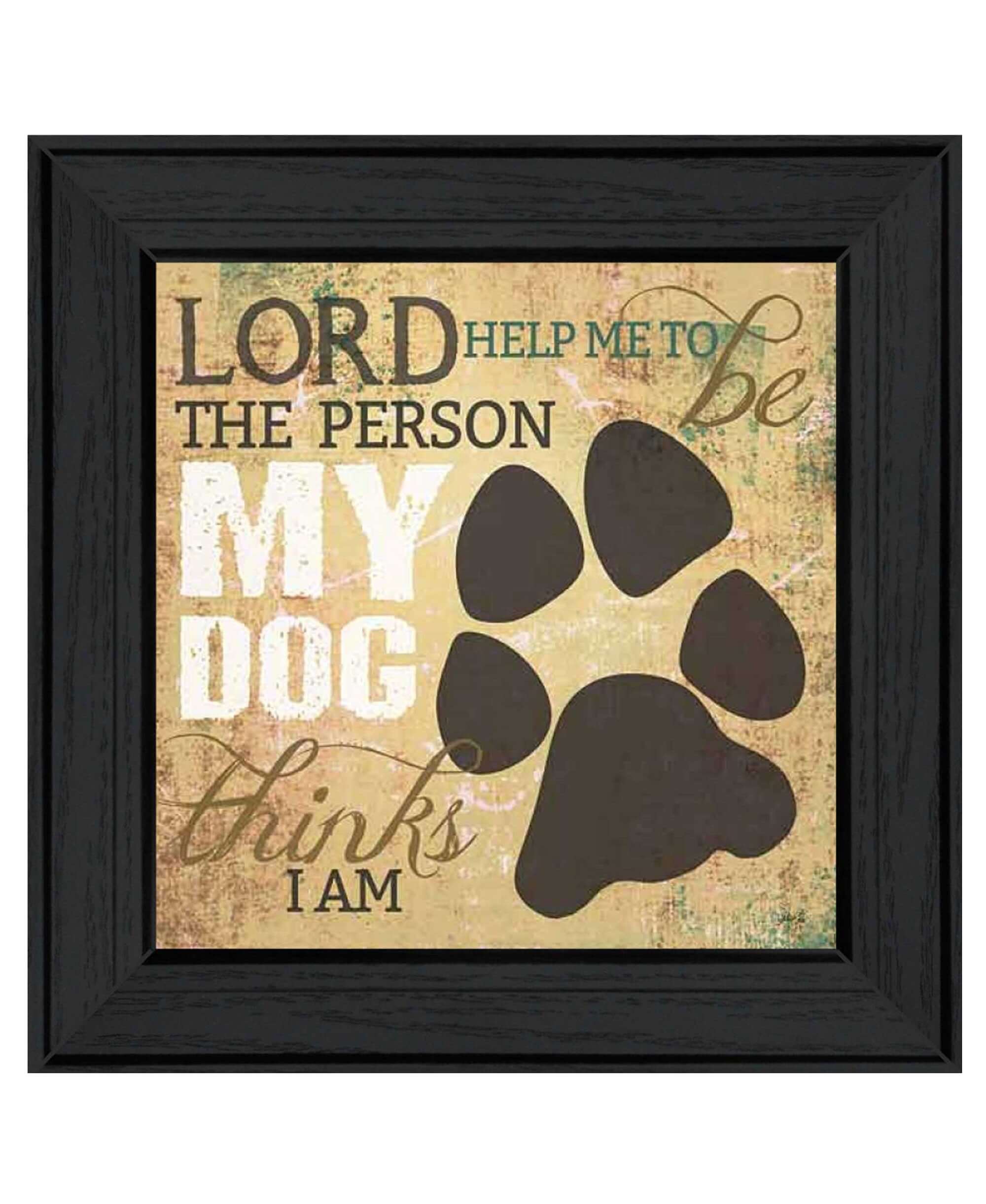 My Dog 2 Black Framed Print Wall Art