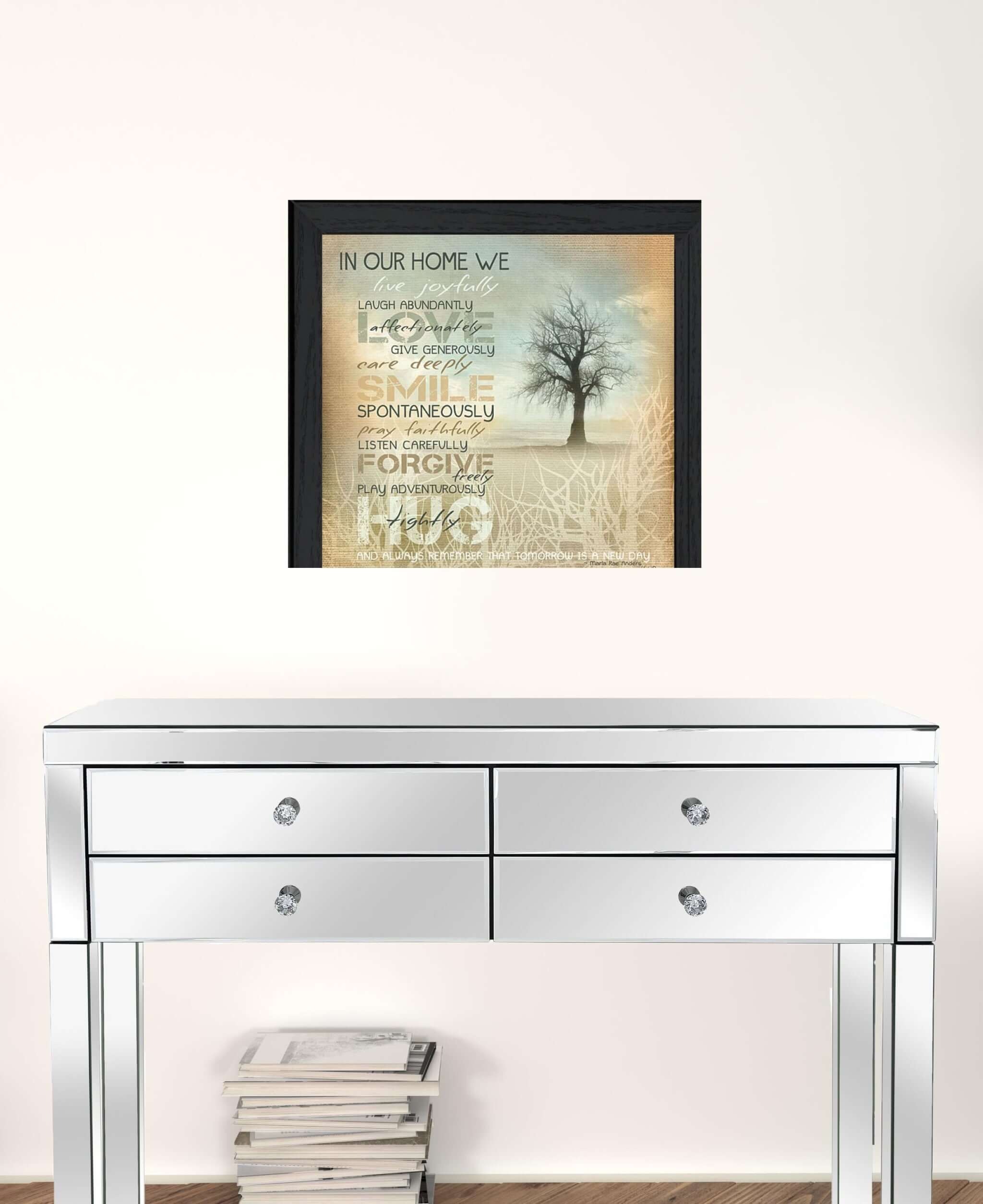 In Our Home 4 Black Framed Print Wall Art