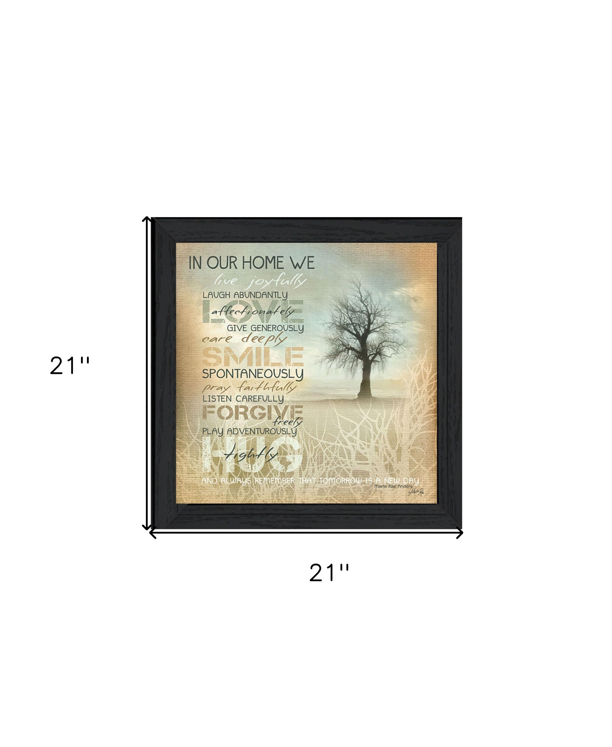 In Our Home 4 Black Framed Print Wall Art