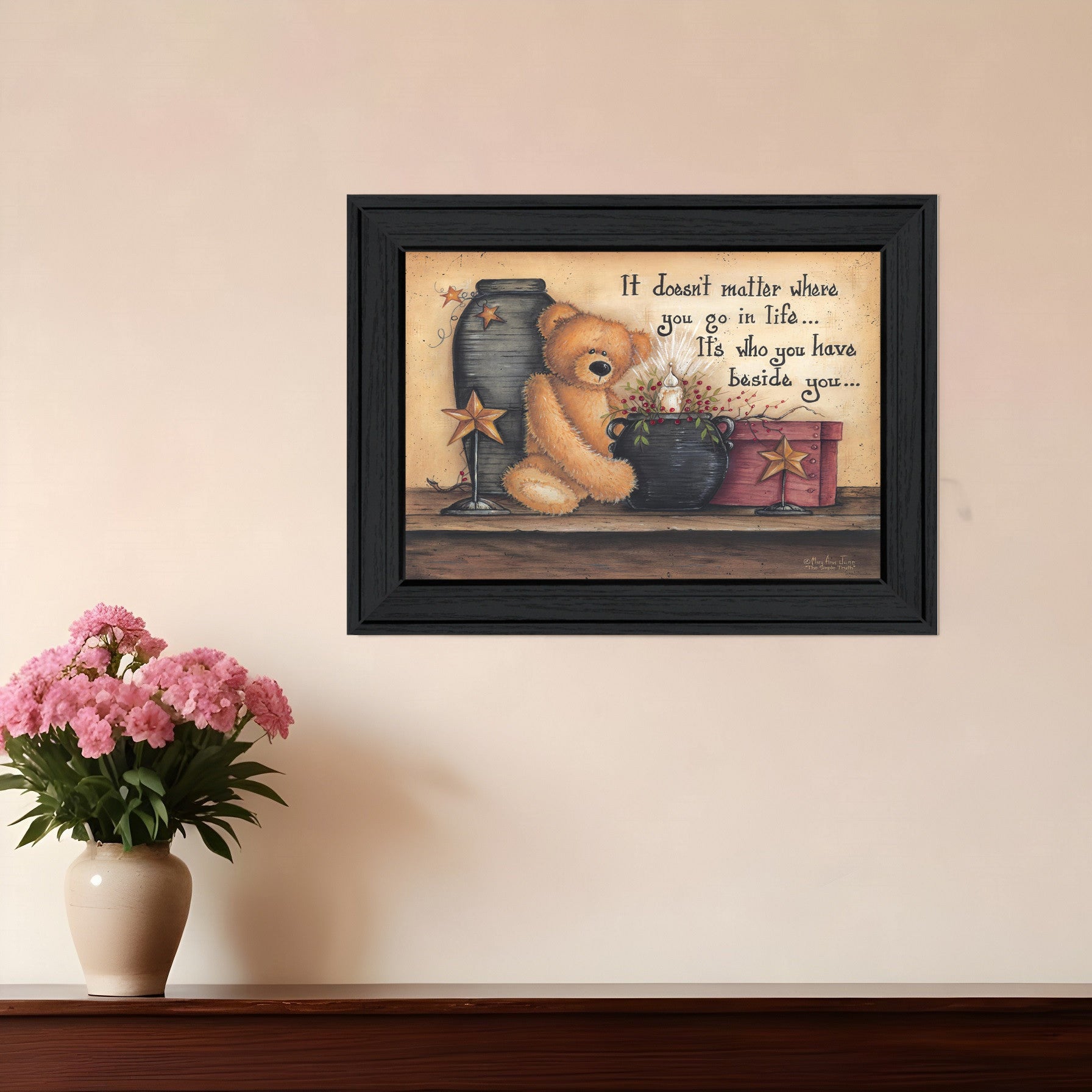 The Simple Truth 1 Black Framed Print Wall Art