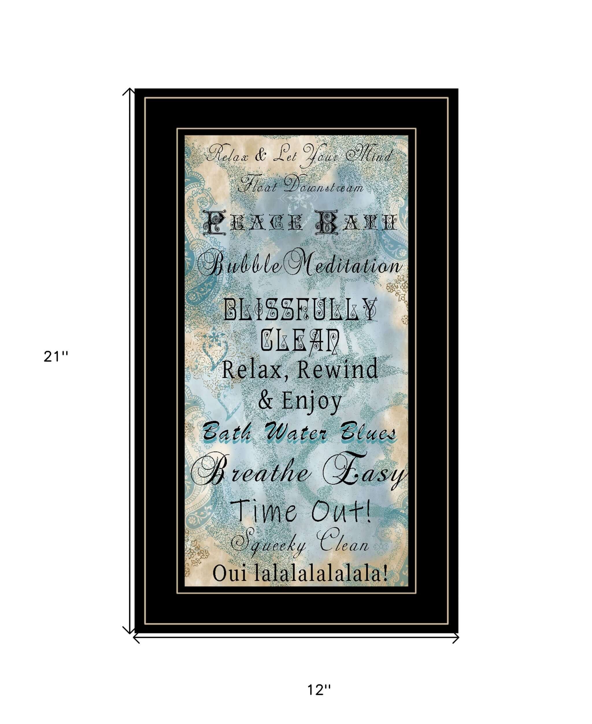 Paris Bath 2 Black Framed Print Wall Art