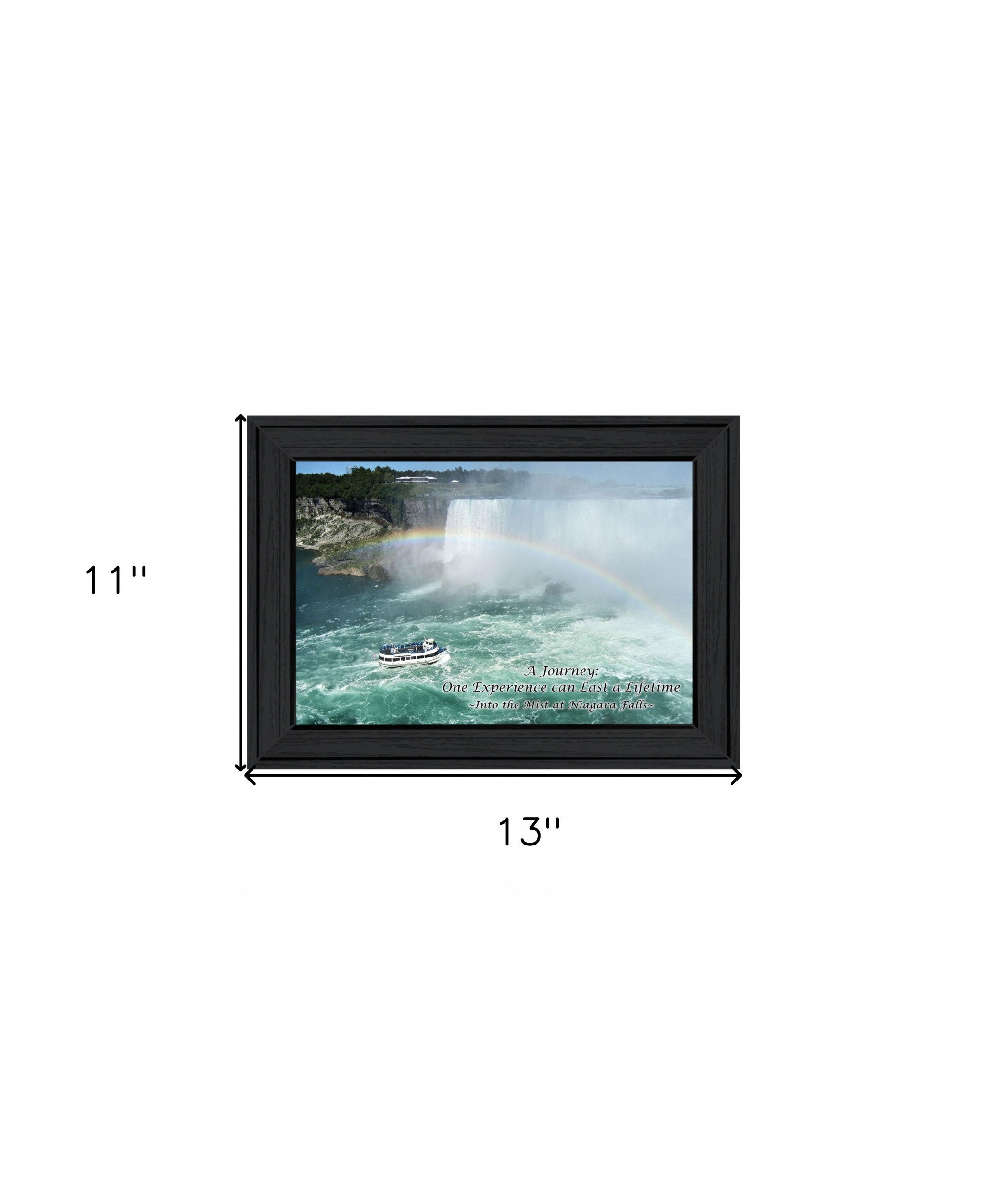 Into the Mist Black Picture Frame Print Wall Art