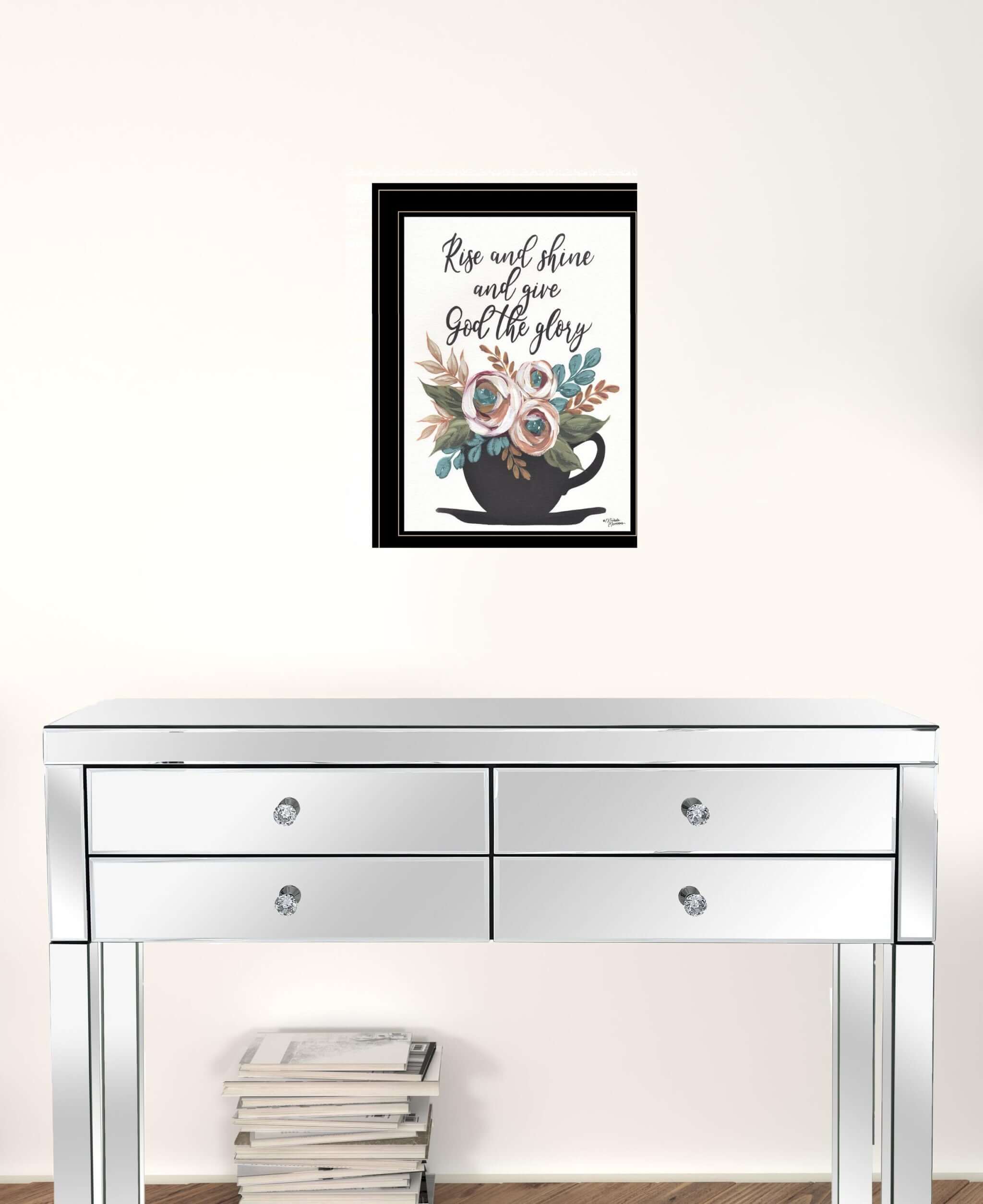 Rise And Shine 6 Black Framed Print Wall Art