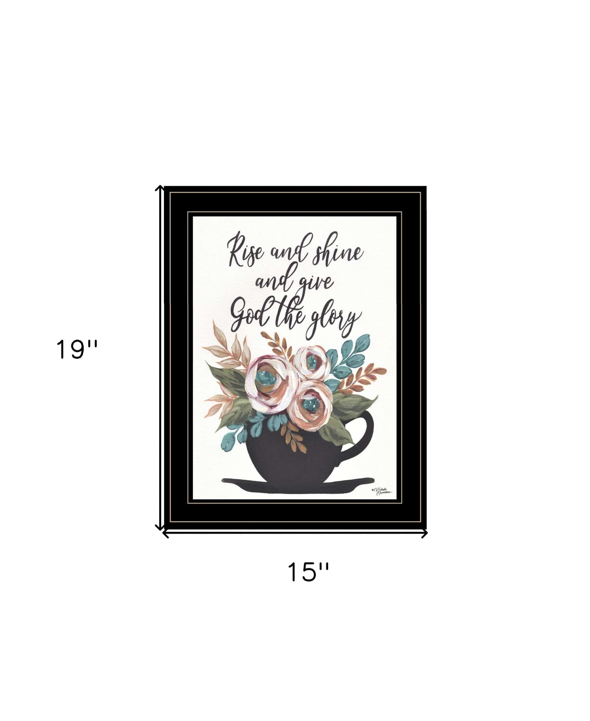 Rise And Shine 6 Black Framed Print Wall Art