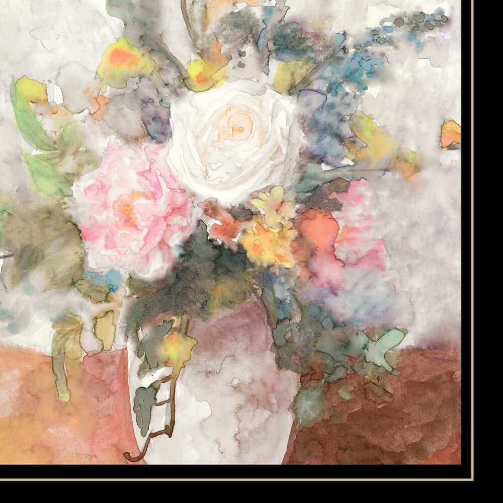 Table Bouquet 2 [3] Black Framed Print Wall Art