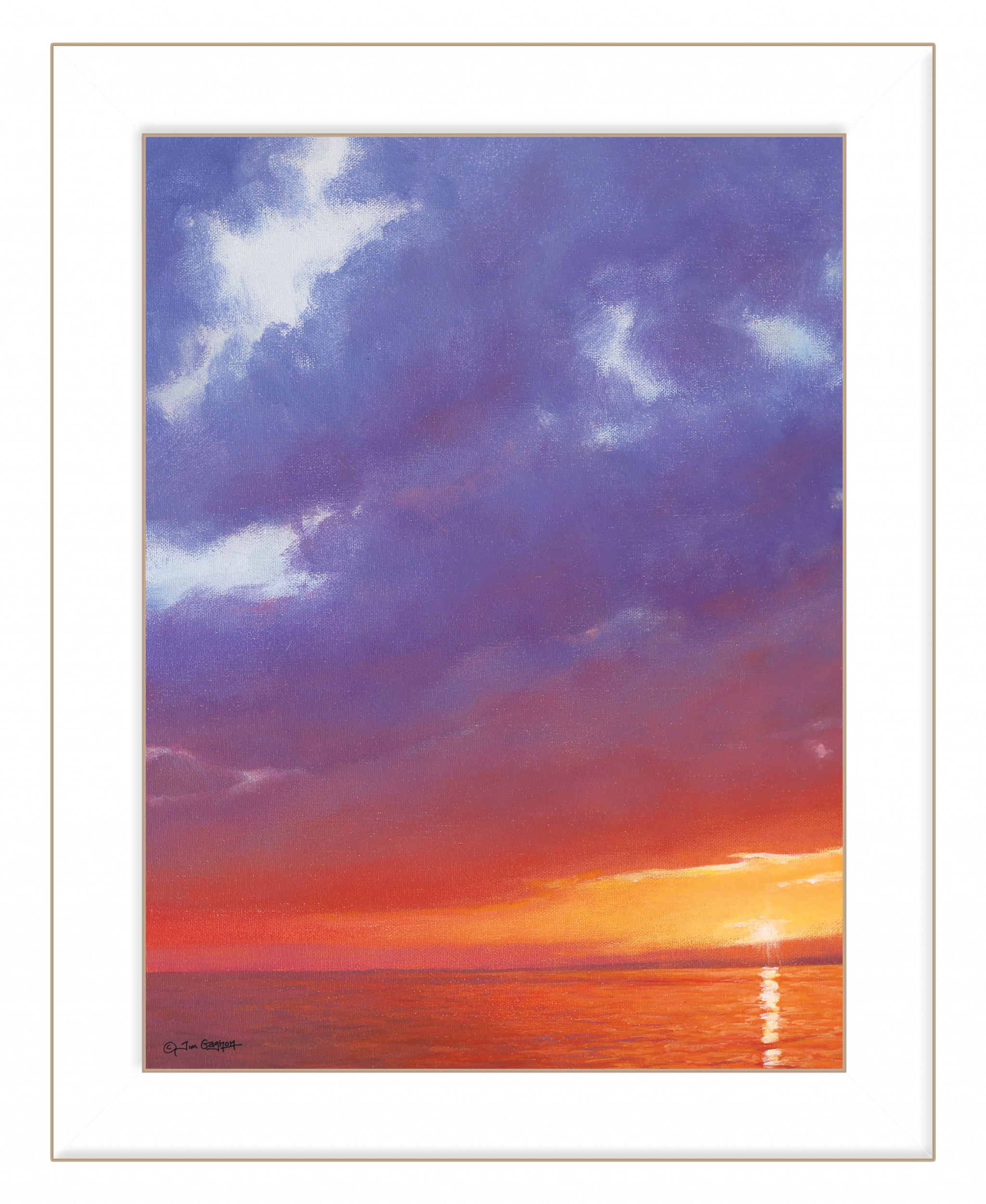 Certain Glow 1 White Framed Print Wall Art