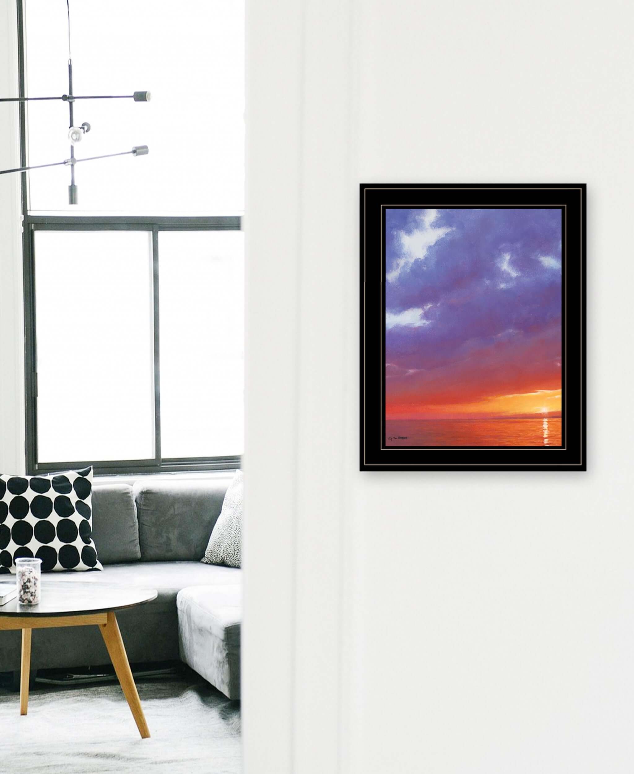 Certain Glow 3 Black Framed Print Wall Art