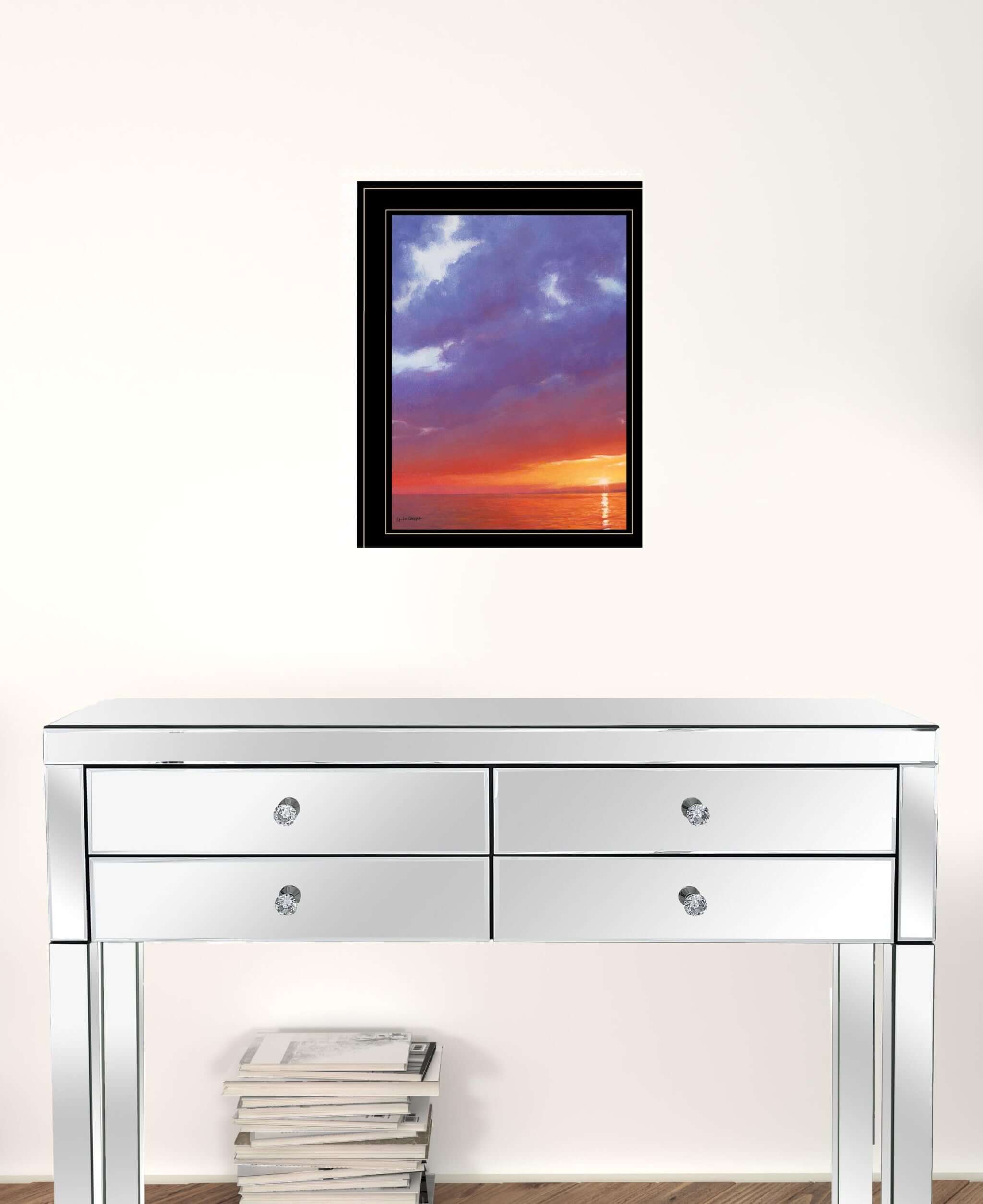 Certain Glow 3 Black Framed Print Wall Art