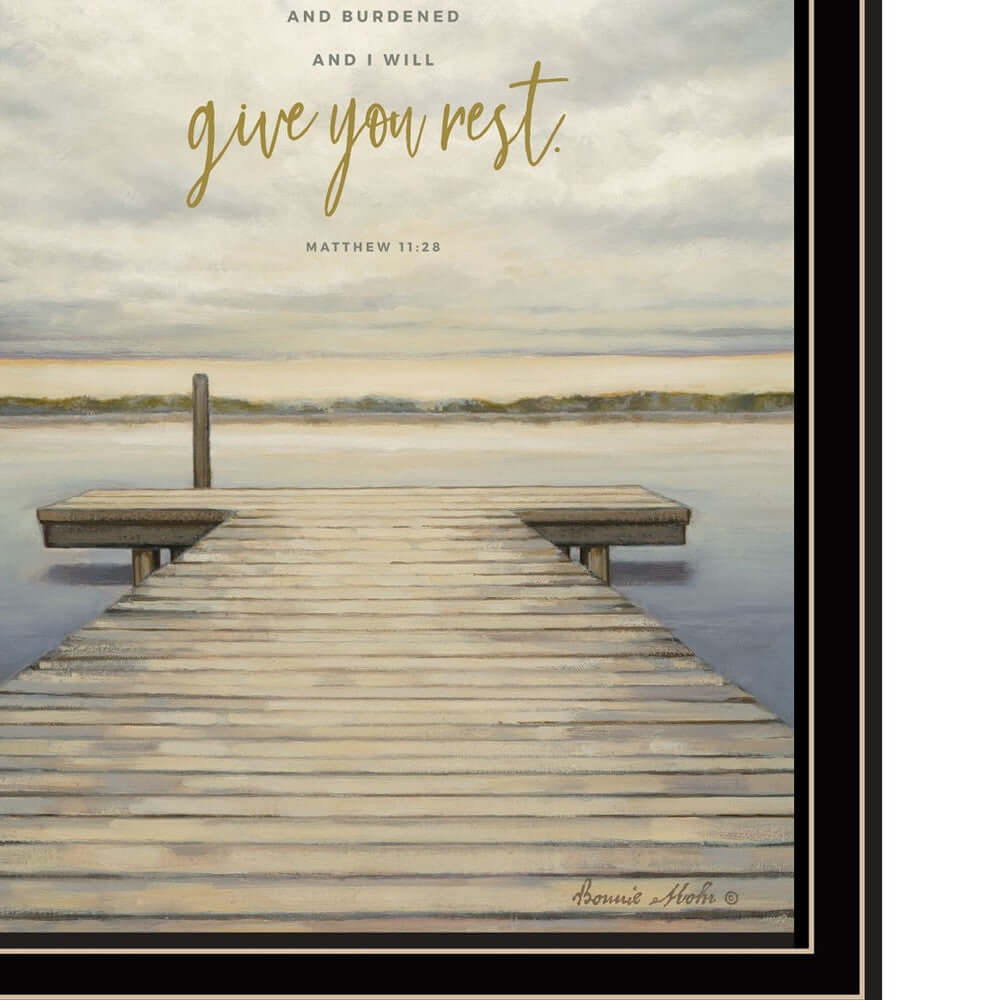 Set Of Two Lake Side Reprieve Black Framed Print Wall Art