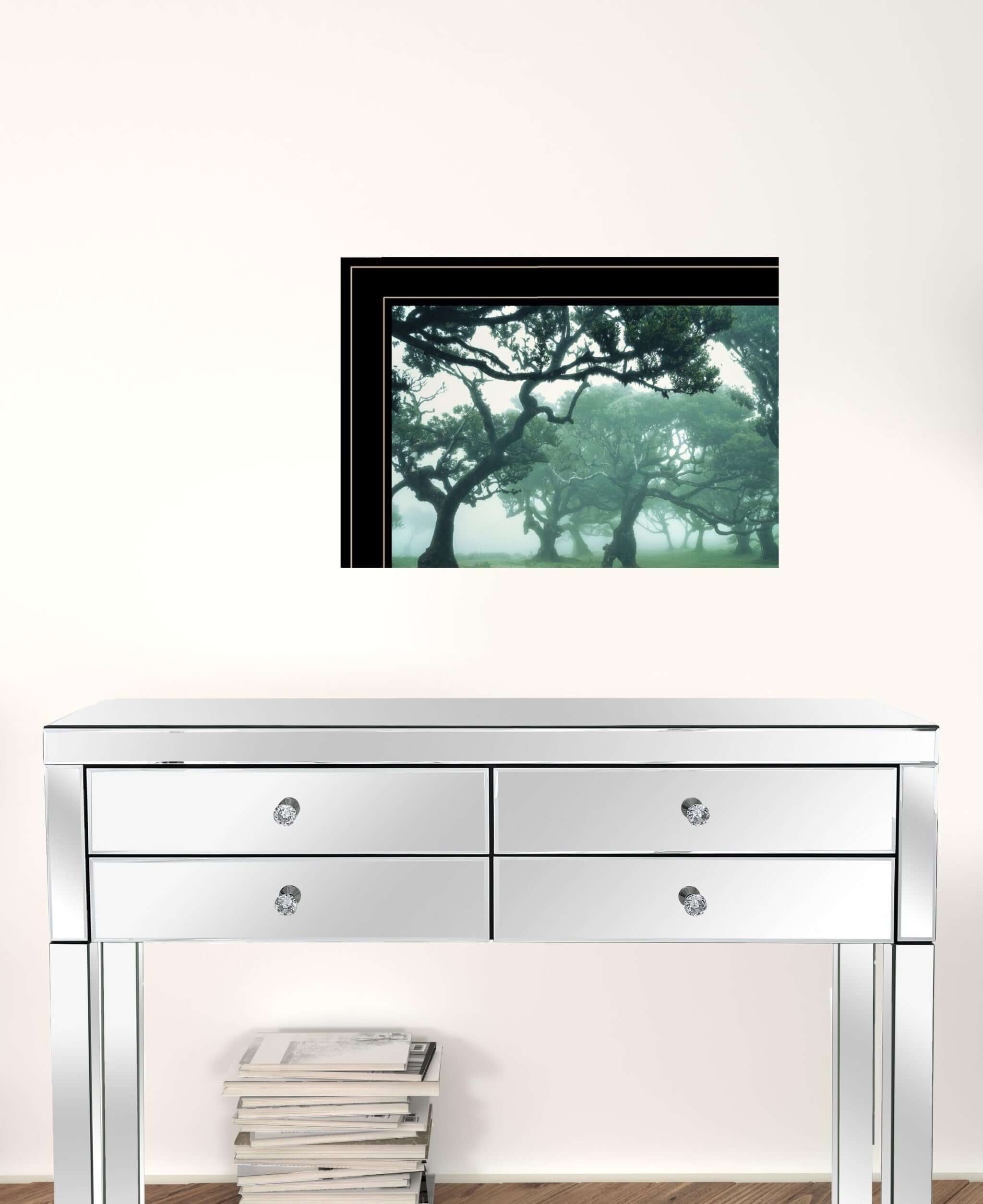 Set Of Two Enchanted Forest 3 Black Framed Print Wall Art