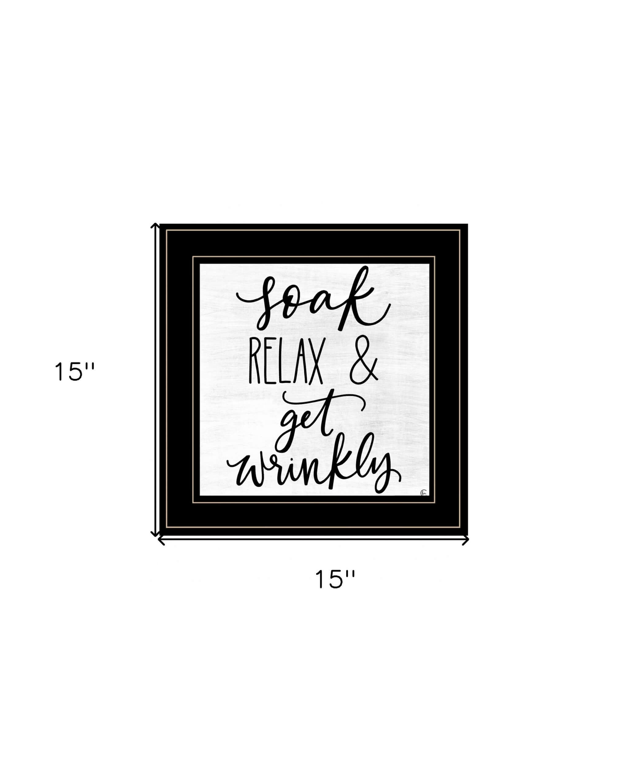 Lets Get Wrinkly 2 Black Framed Print Wall Art