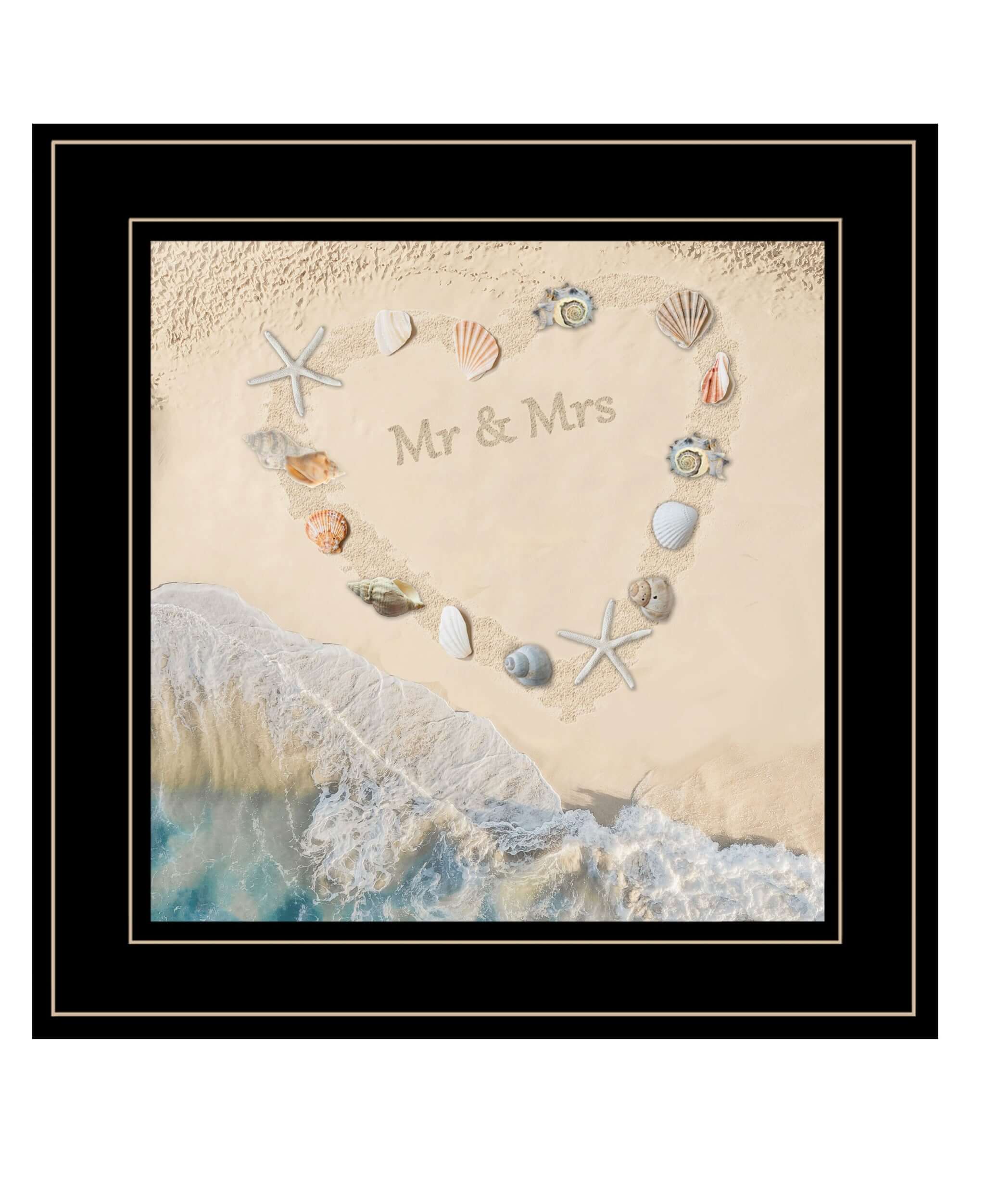 Marriage Is A Beach 3 Black Framed Print Wall Art