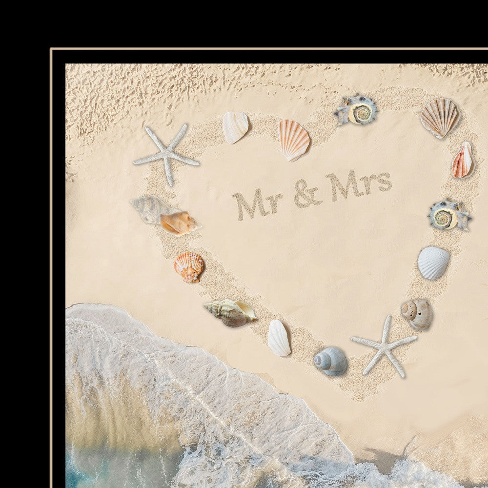 Marriage is a Beach 3 Black Framed Print Wall Art