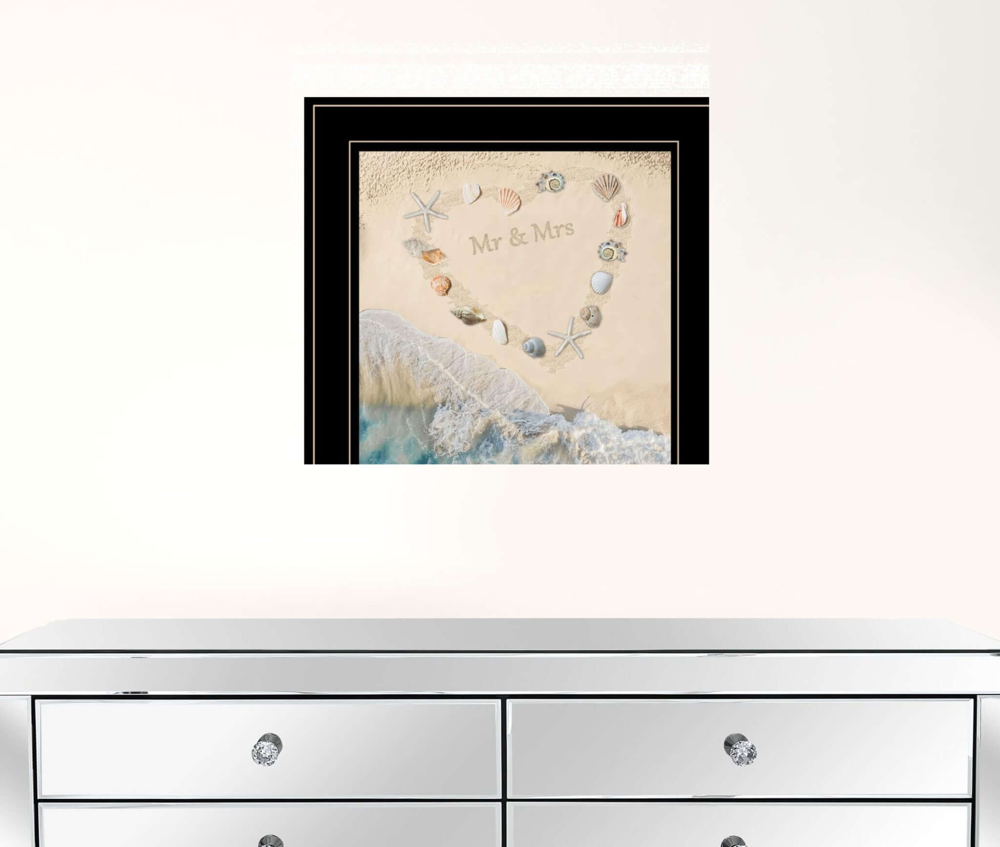 Marriage Is A Beach 3 Black Framed Print Wall Art