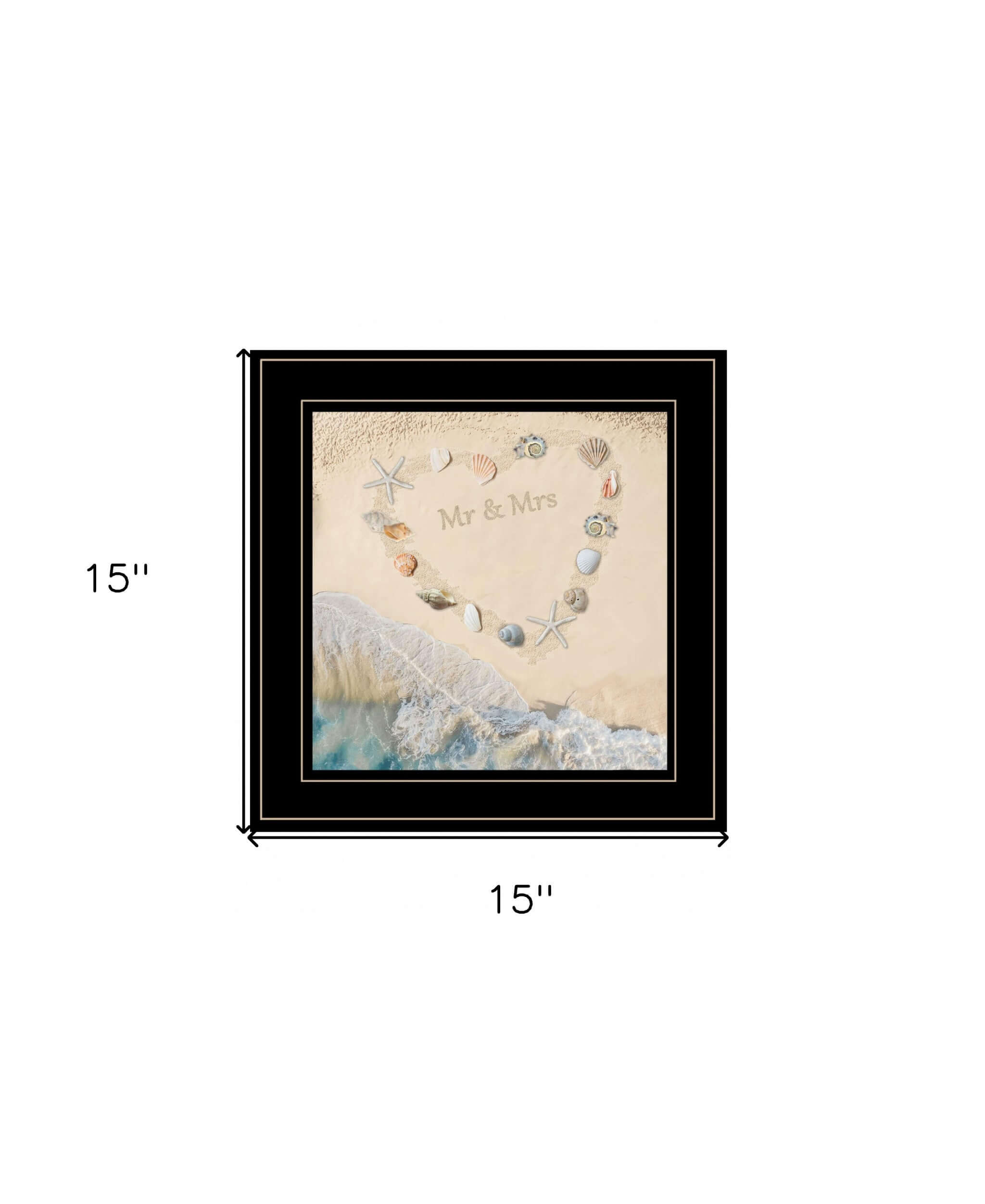 Marriage Is A Beach 3 Black Framed Print Wall Art