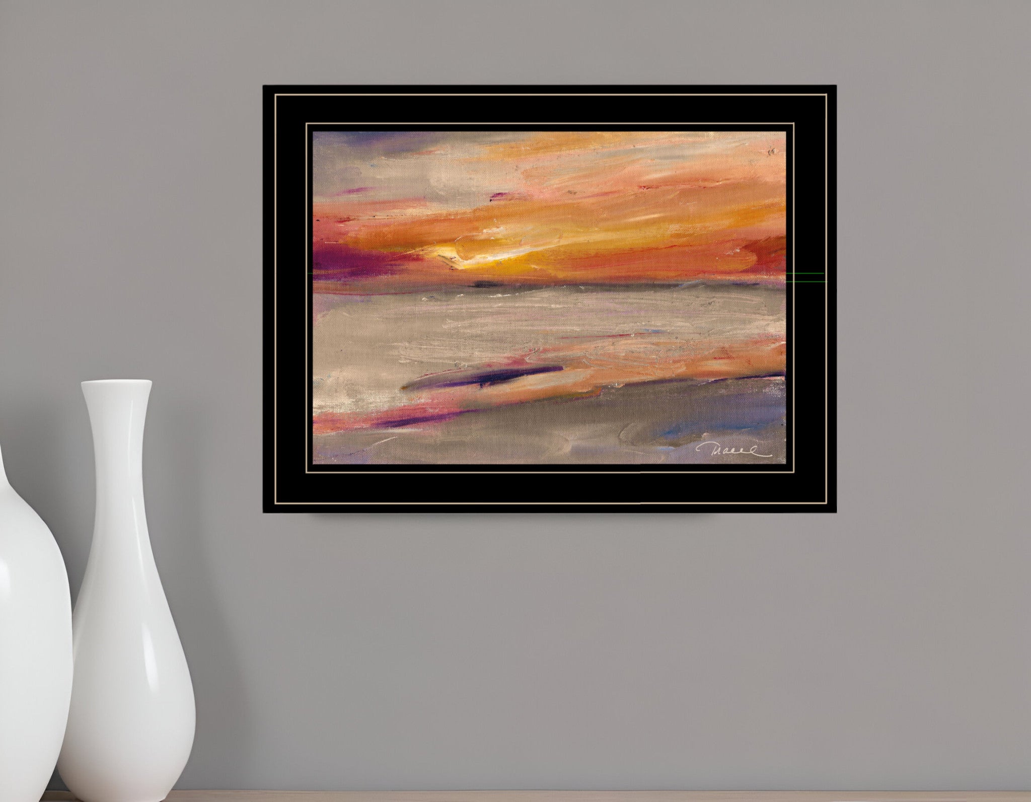 Western Sky 2 Black Framed Print Wall Art