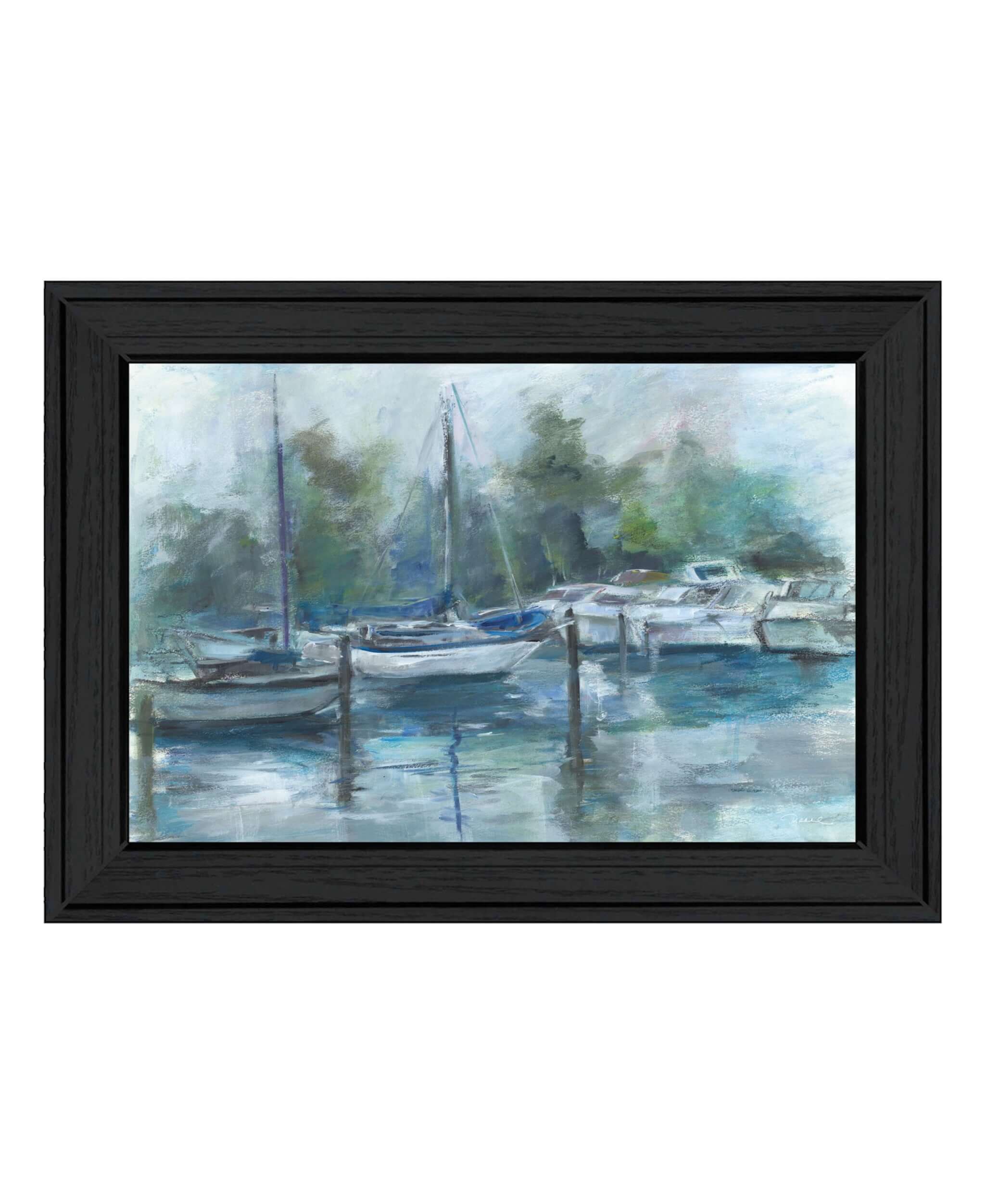 Lagoon 2 Black Framed Print Wall Art