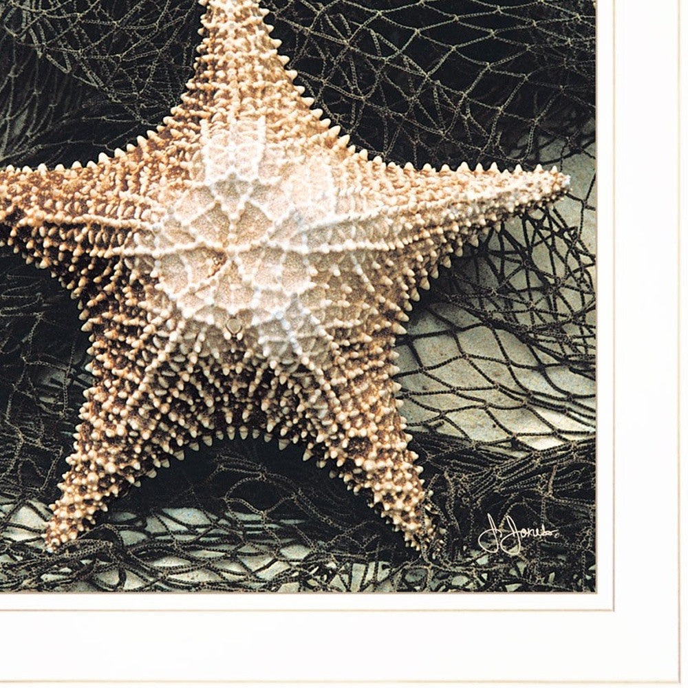 Set Of Two Ocean Net White Framed Print Wall Art