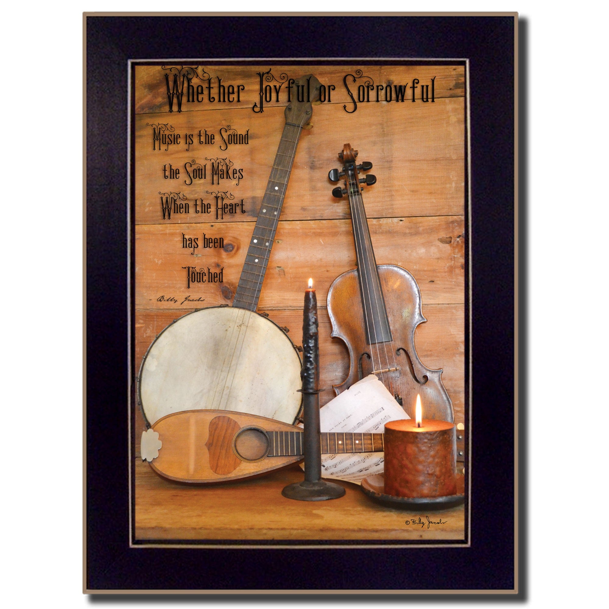 Music Black Framed Print Wall Art