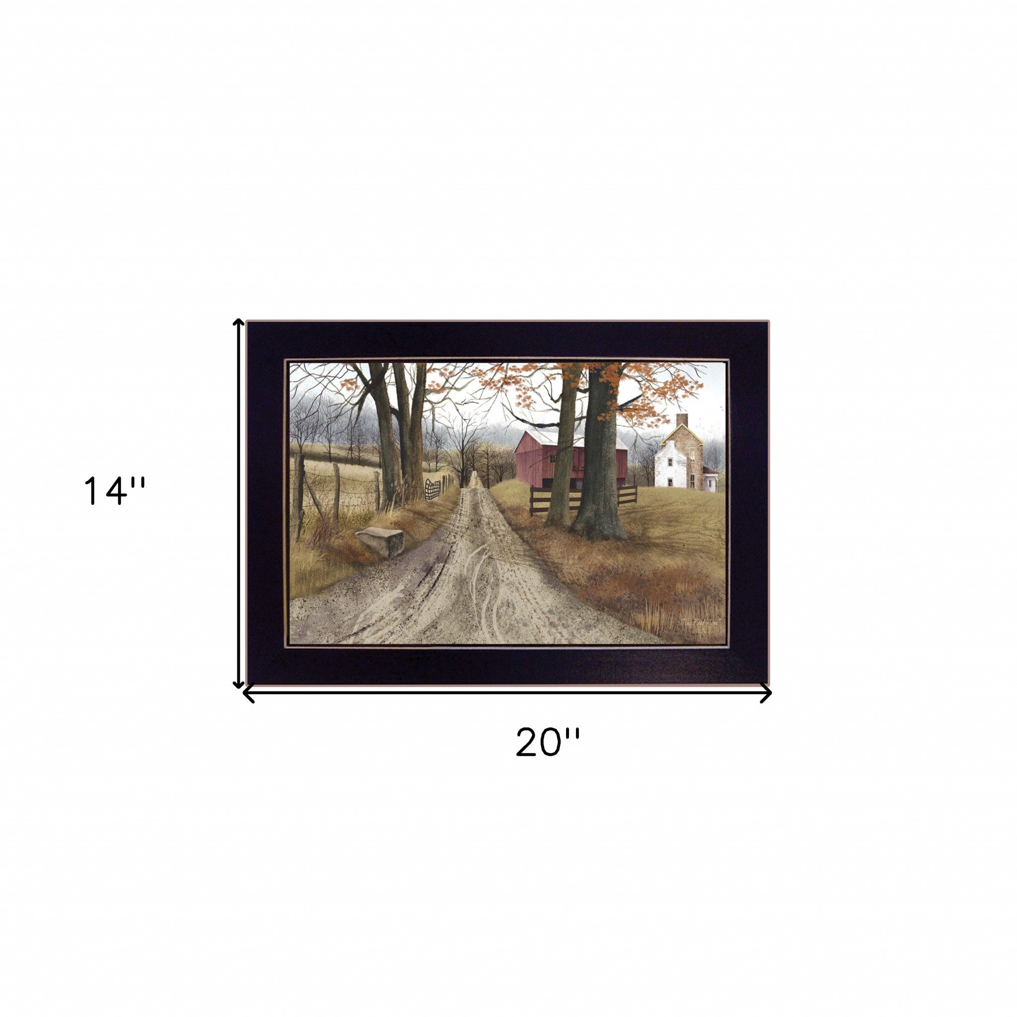 The Road Home 4 Black Framed Print Wall Art