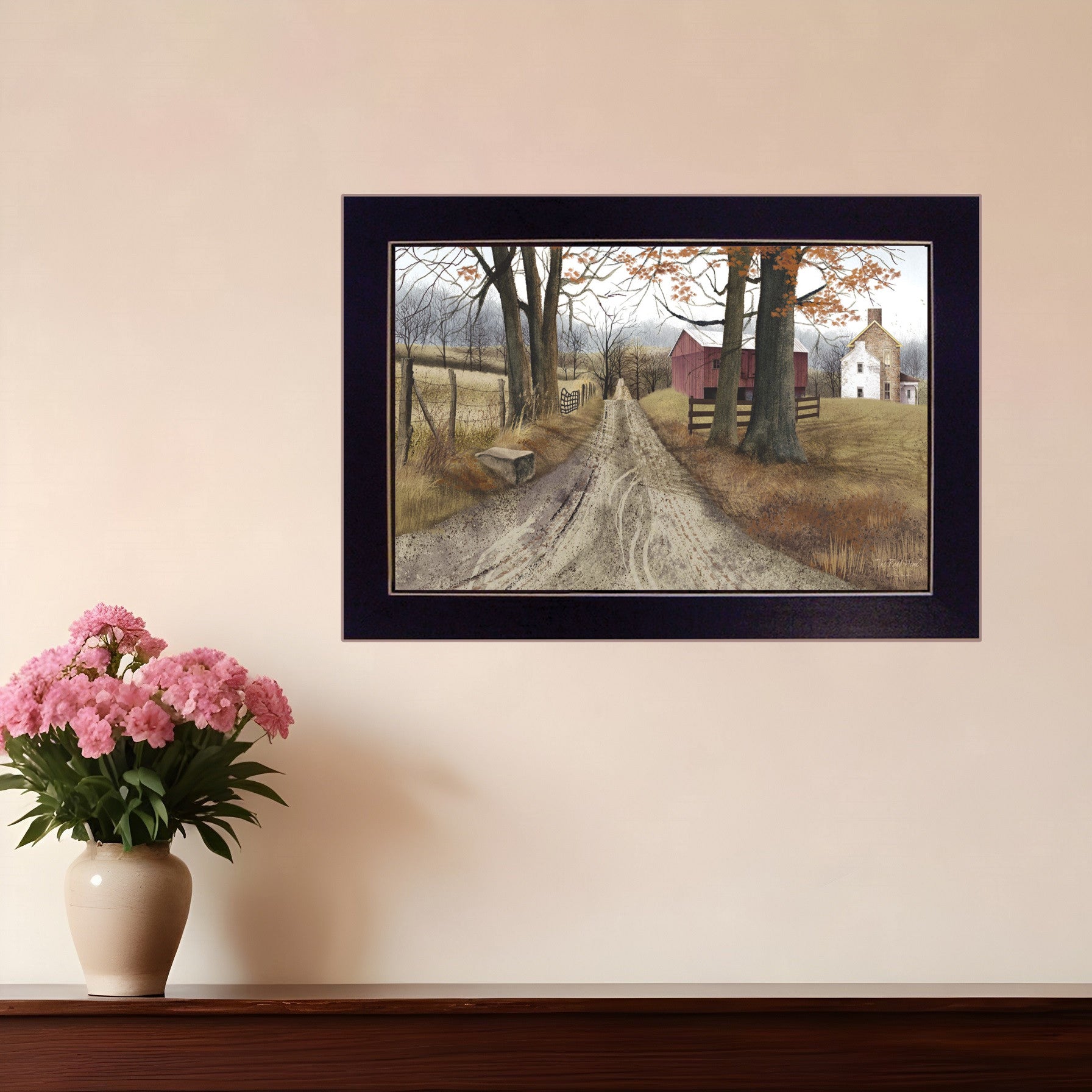 The Road Home 4 Black Framed Print Wall Art