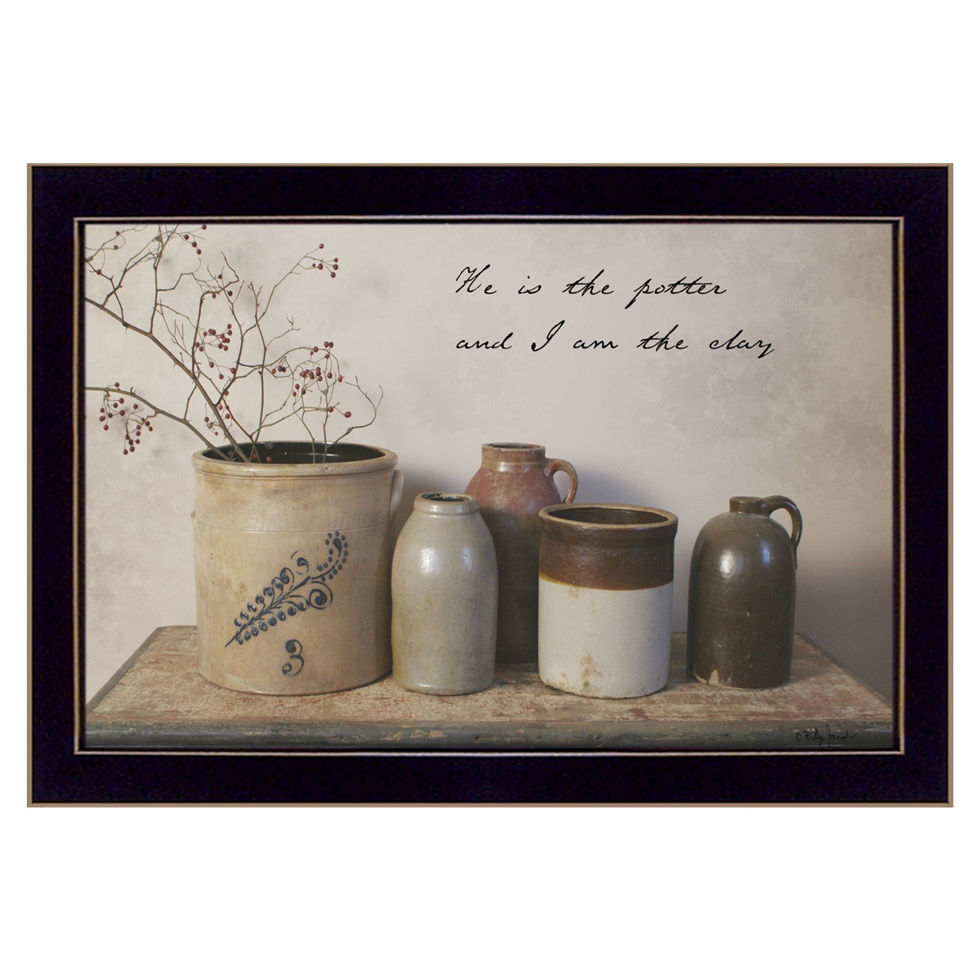 He is the Potter Black Framed Print Wall Art