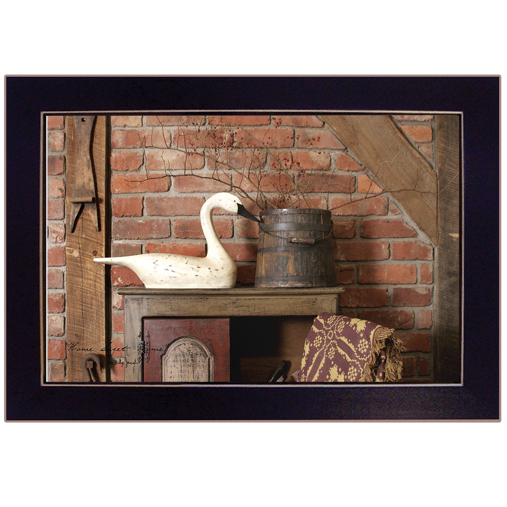 Home Sweet Home 3 Black Framed Print Wall Art