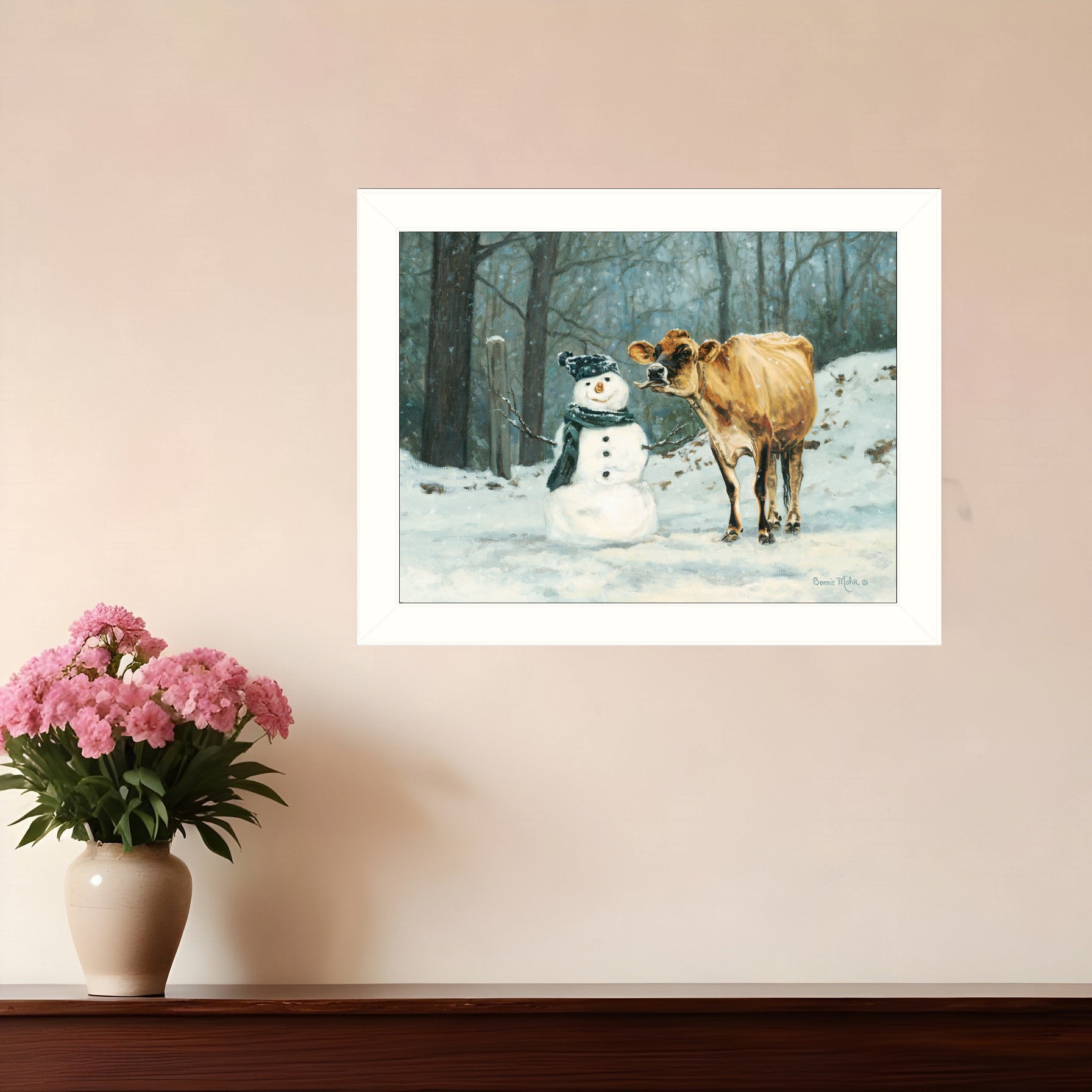 Well Hello There 1 White Framed Print Wall Art